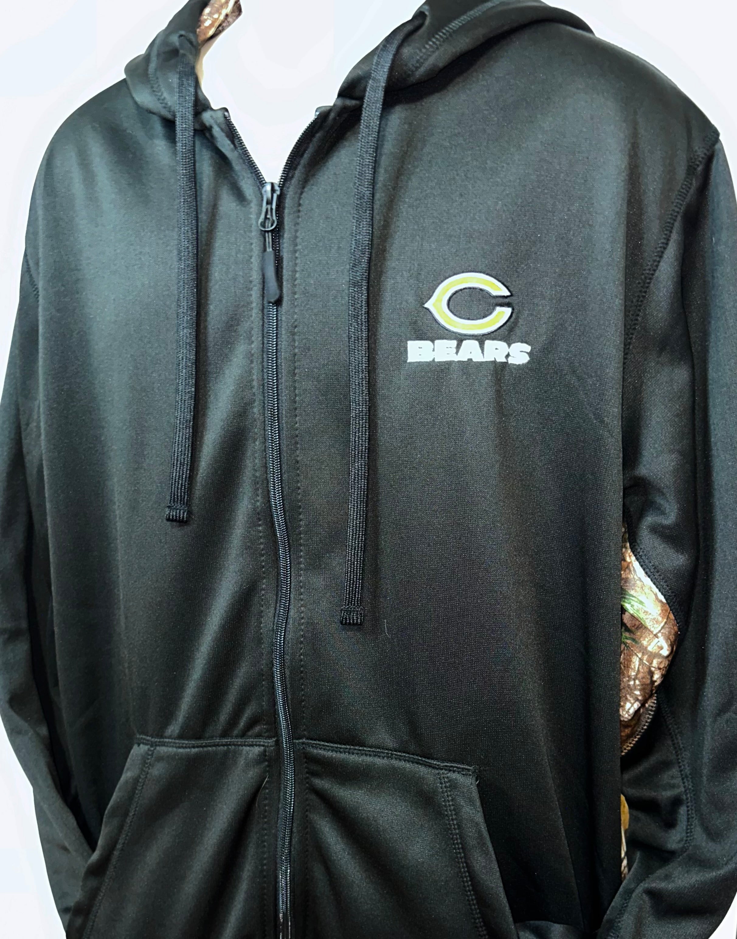 Chicago Bears Camouflage Full Zip Hoodie