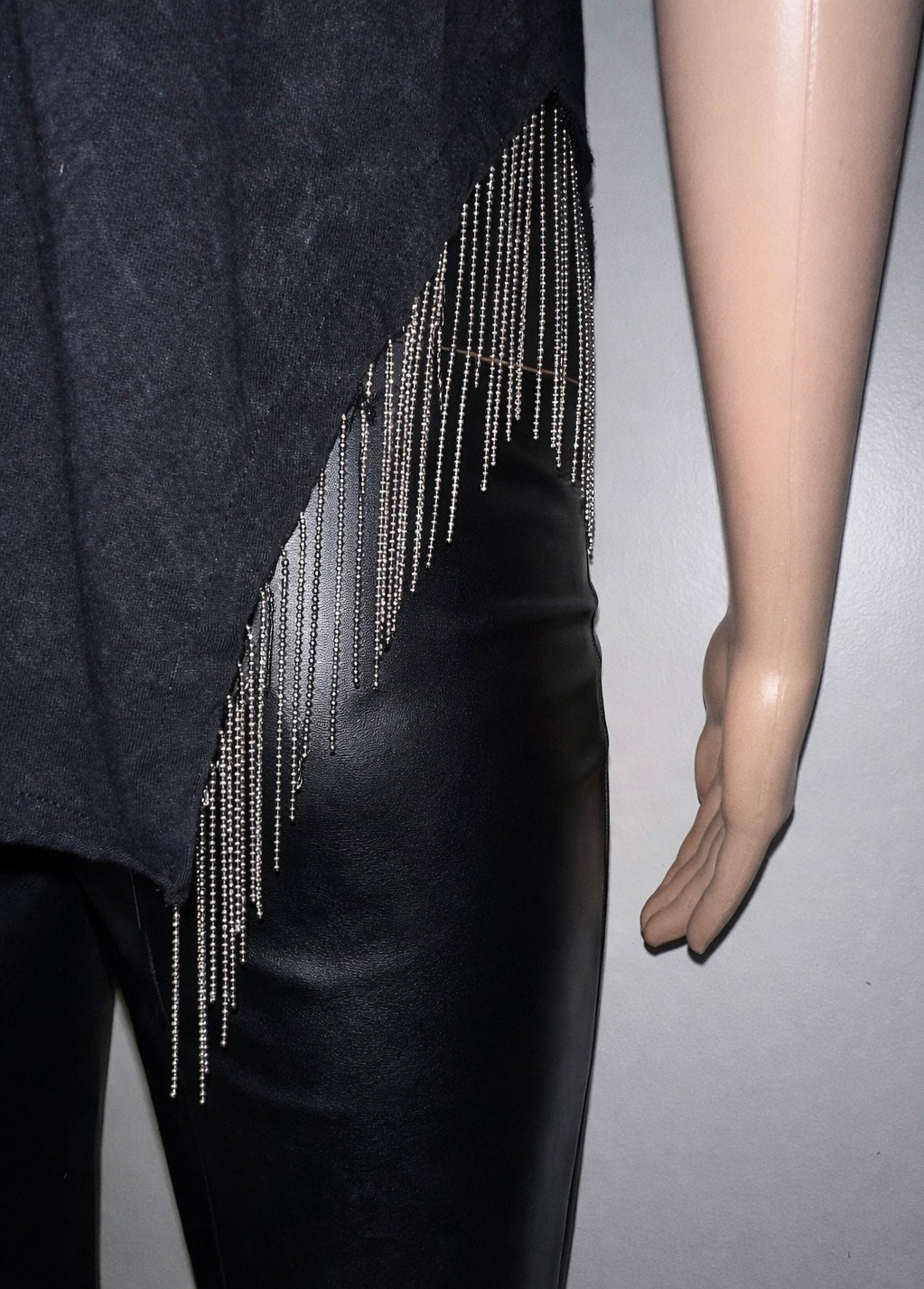 Ruby & Lace Sexy Biker Chain Lined Ladies Tee, Sz XXL