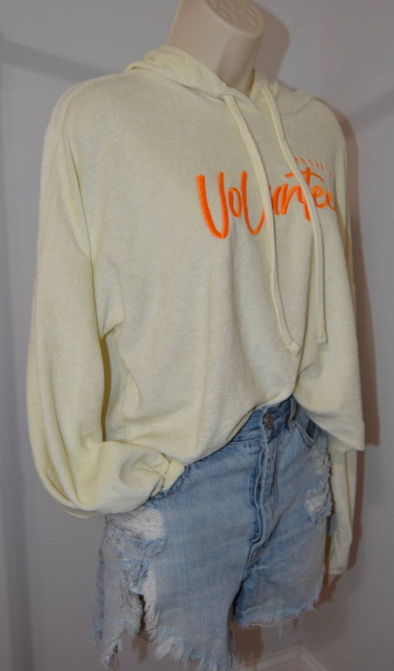 Tennessee Vols Cropped Terrycloth Hoodie