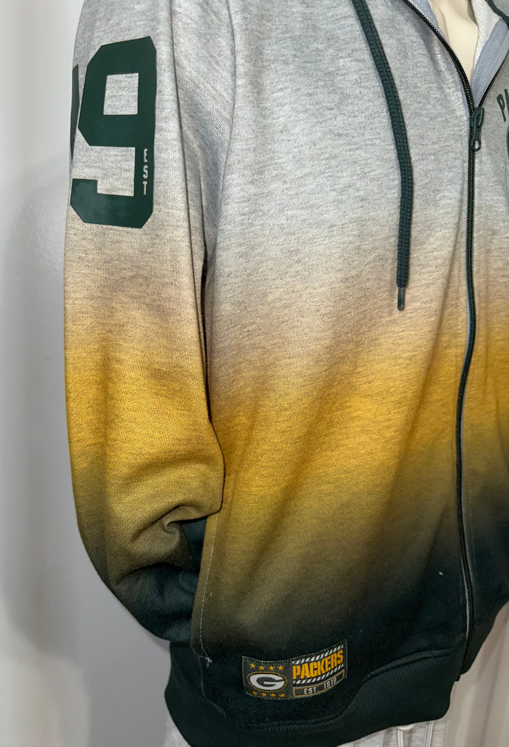 Green Bay Packers Men’s Full Zip Hoodie
