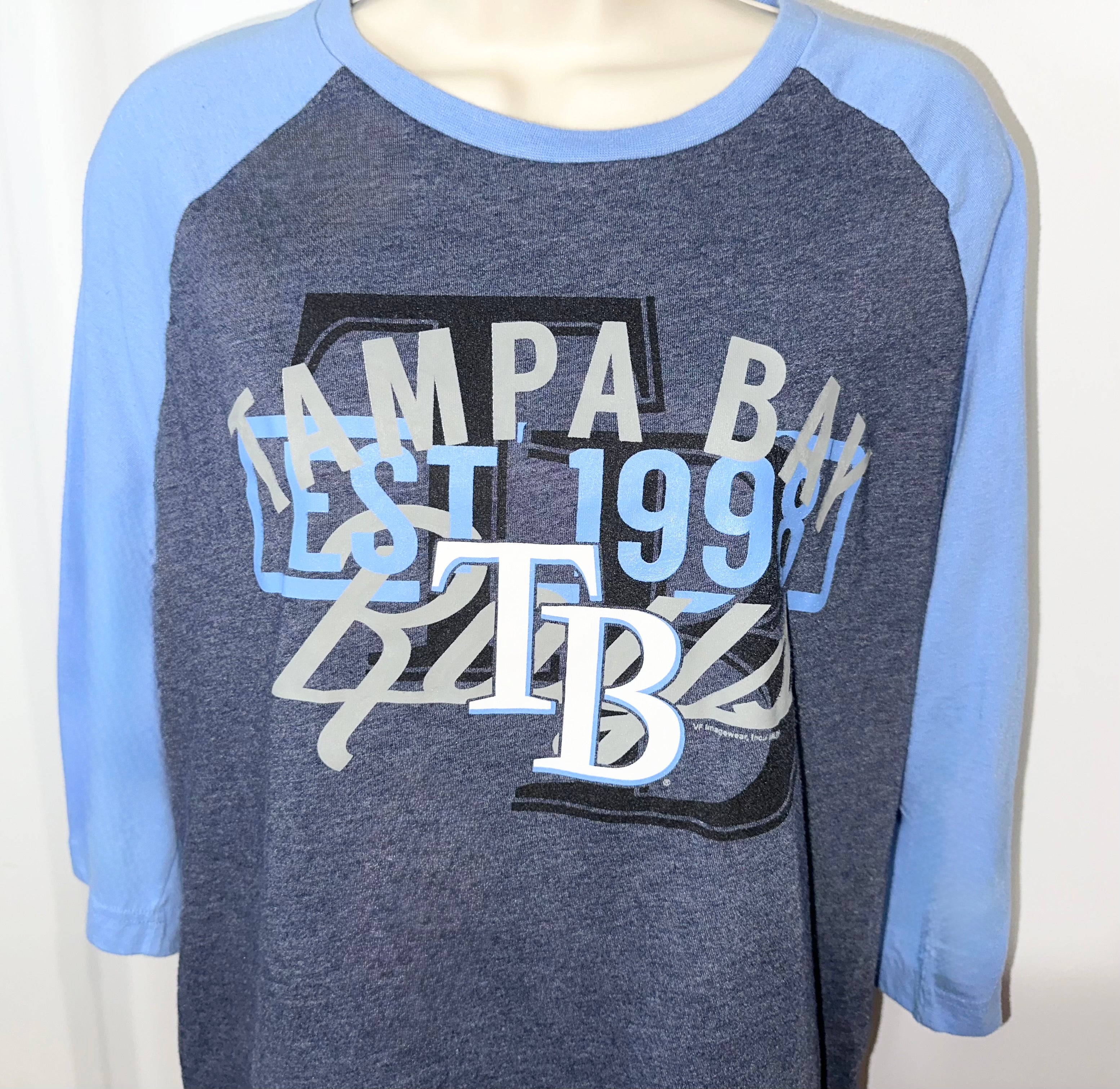 Tampa Bay Rays Collegiate 3/4 Length Tee