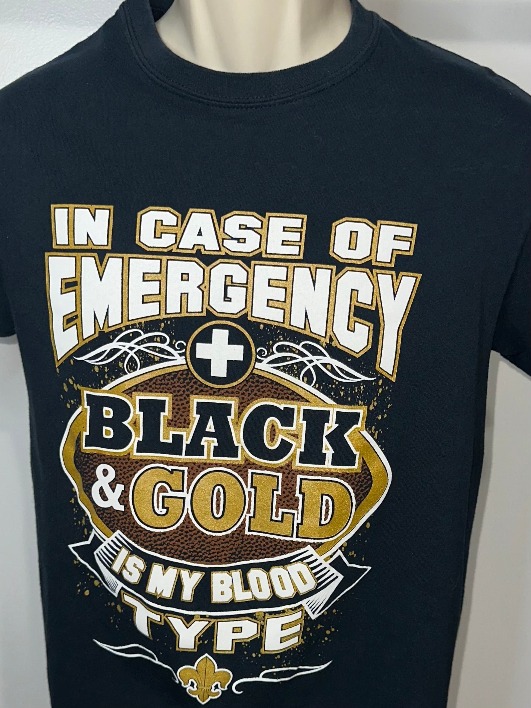New Orleans Saints “I Bleed Black & Gold” Tee