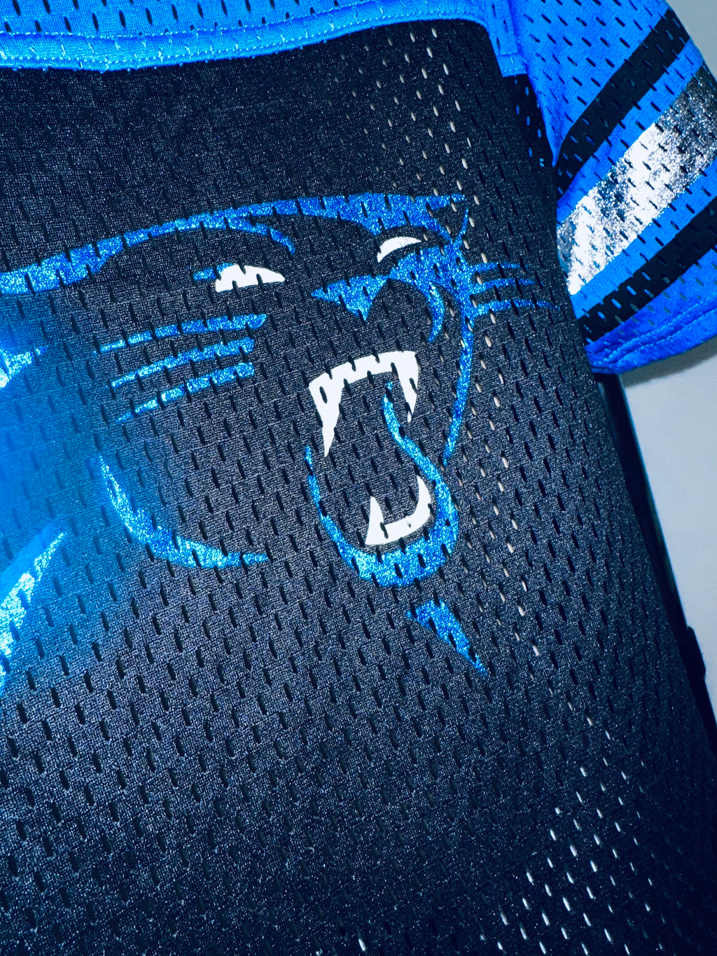 Carolina Panthers Ladies Mesh Jersey (NWT)