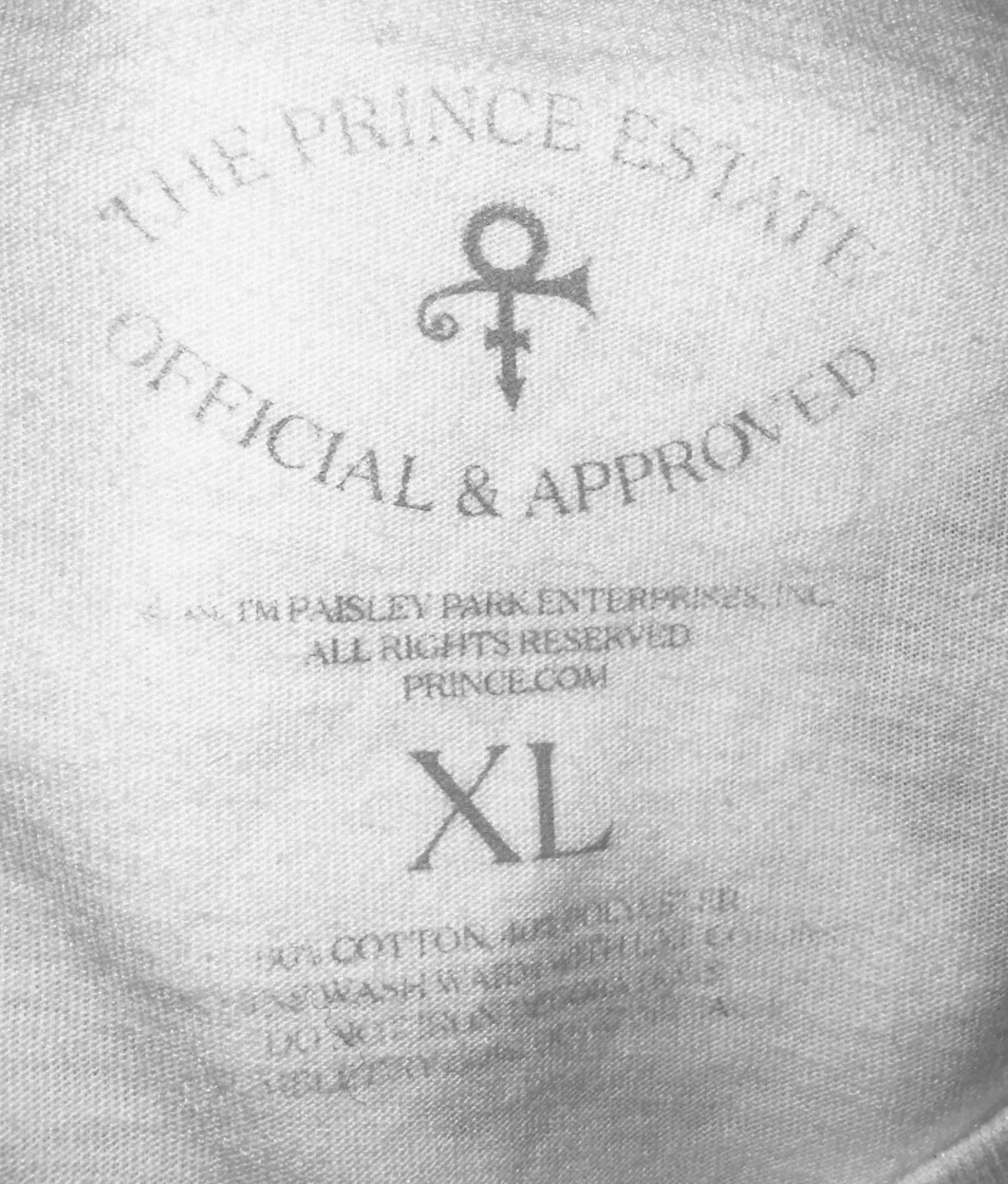 Prince Concert Tee, Sz XL