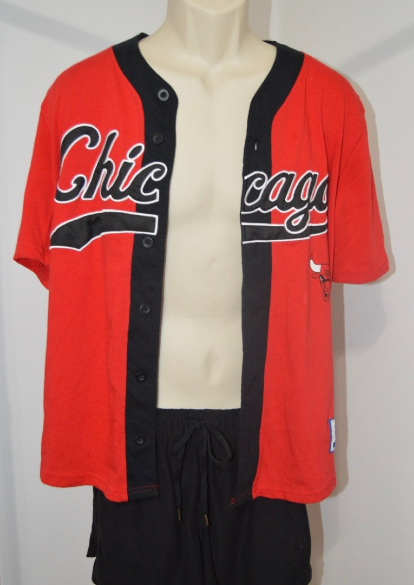 Chicago Bulls “EST. 66” Button-up Jersey (VINTAGE)