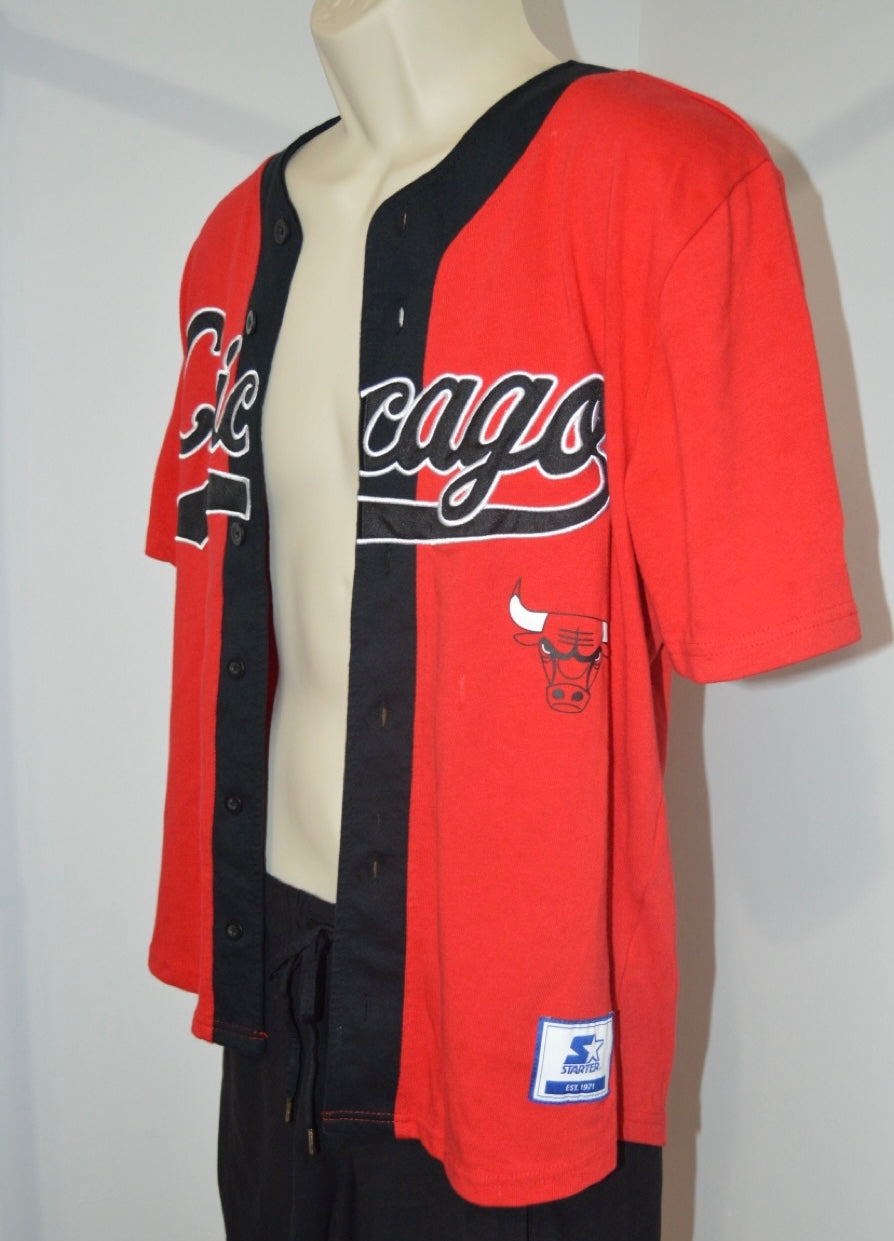 Chicago Bulls “EST. 66” Button-up Jersey (VINTAGE)