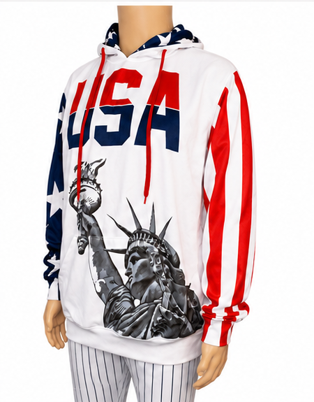 Patriotic America USA Liberty Hoodie, Adult XL