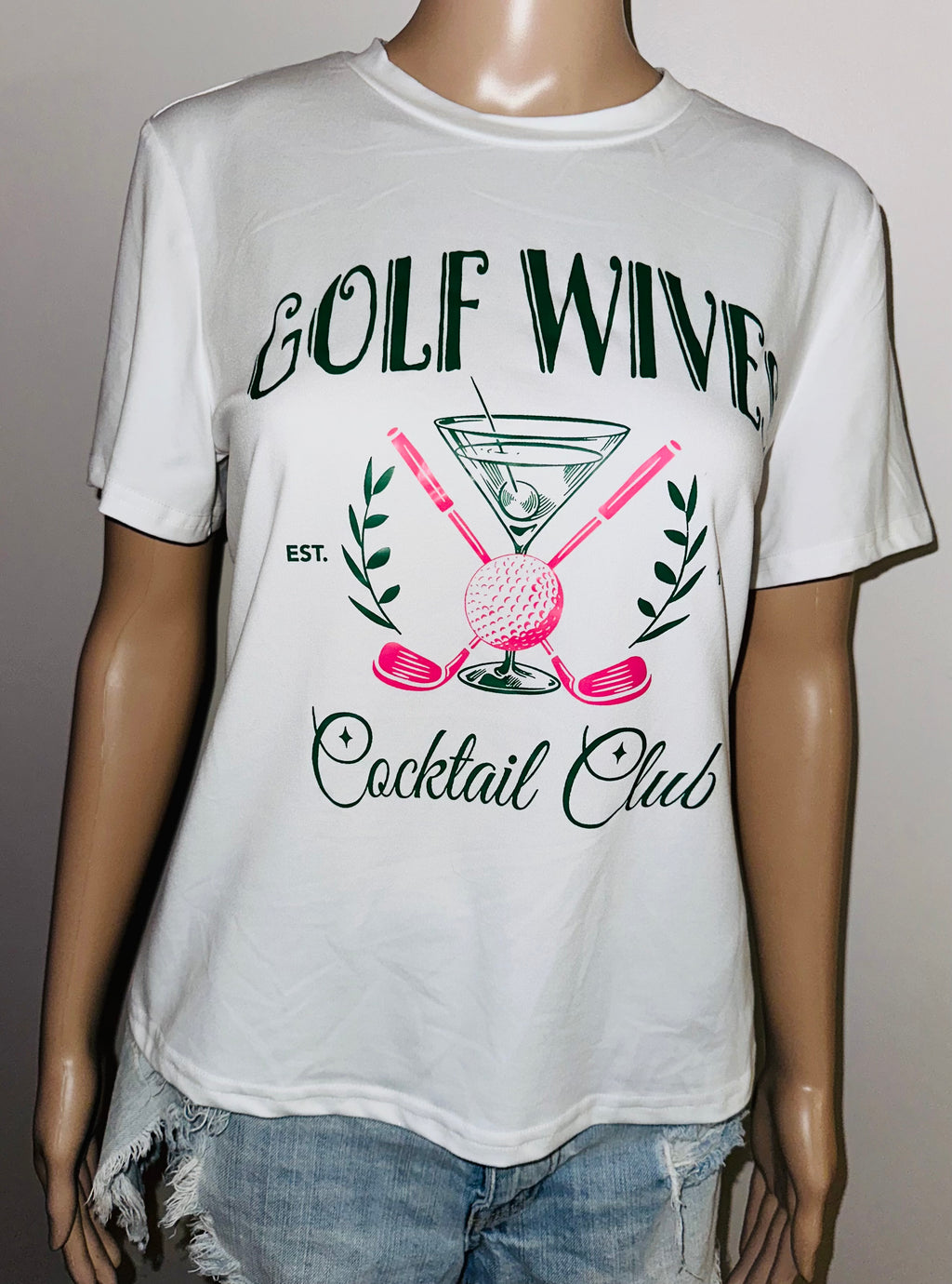 Golf Wives Cocktail Club Tee, Sz M