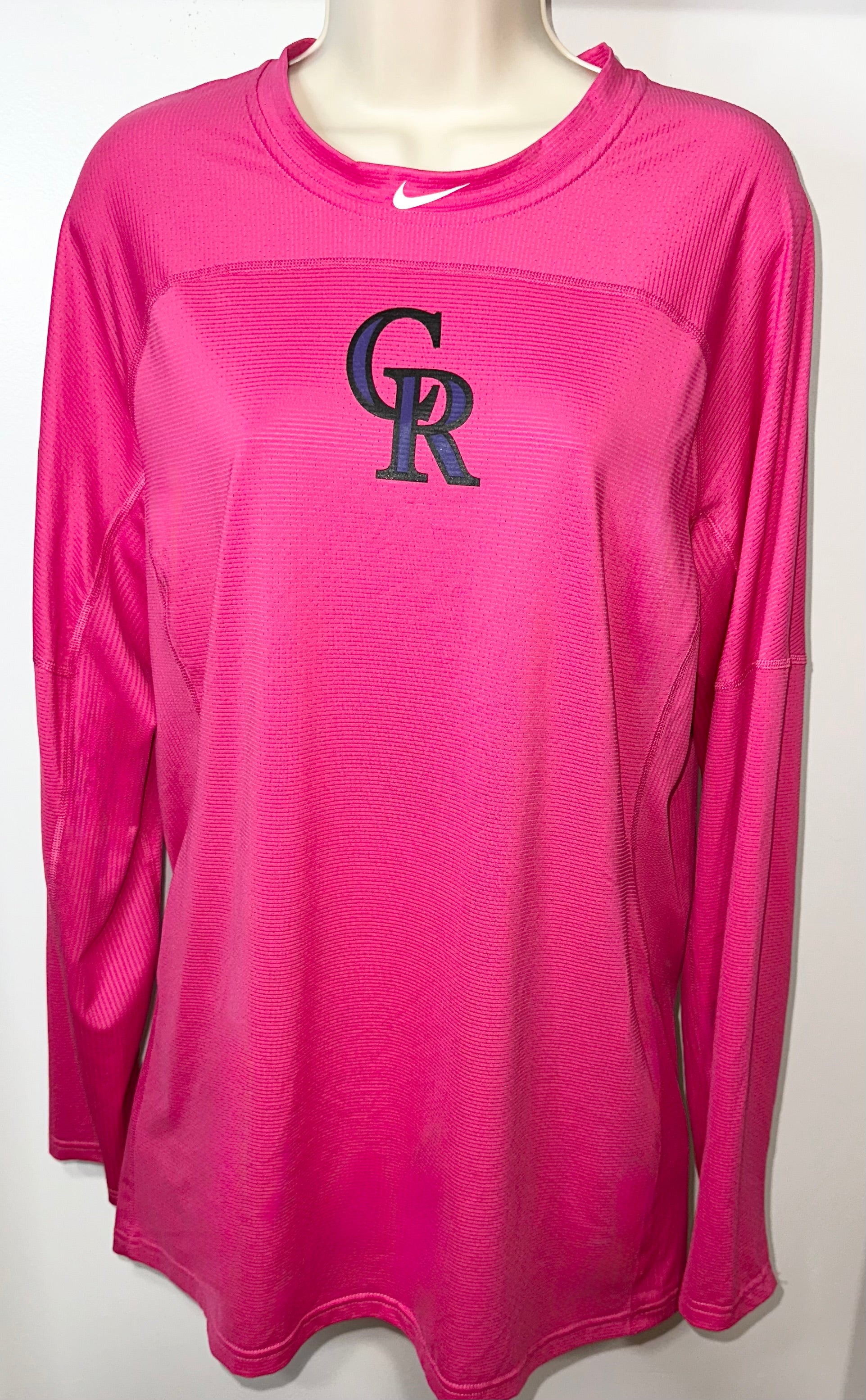 Colorado Rockies Mother's Day Dri Fit Long Sleeve Shirt