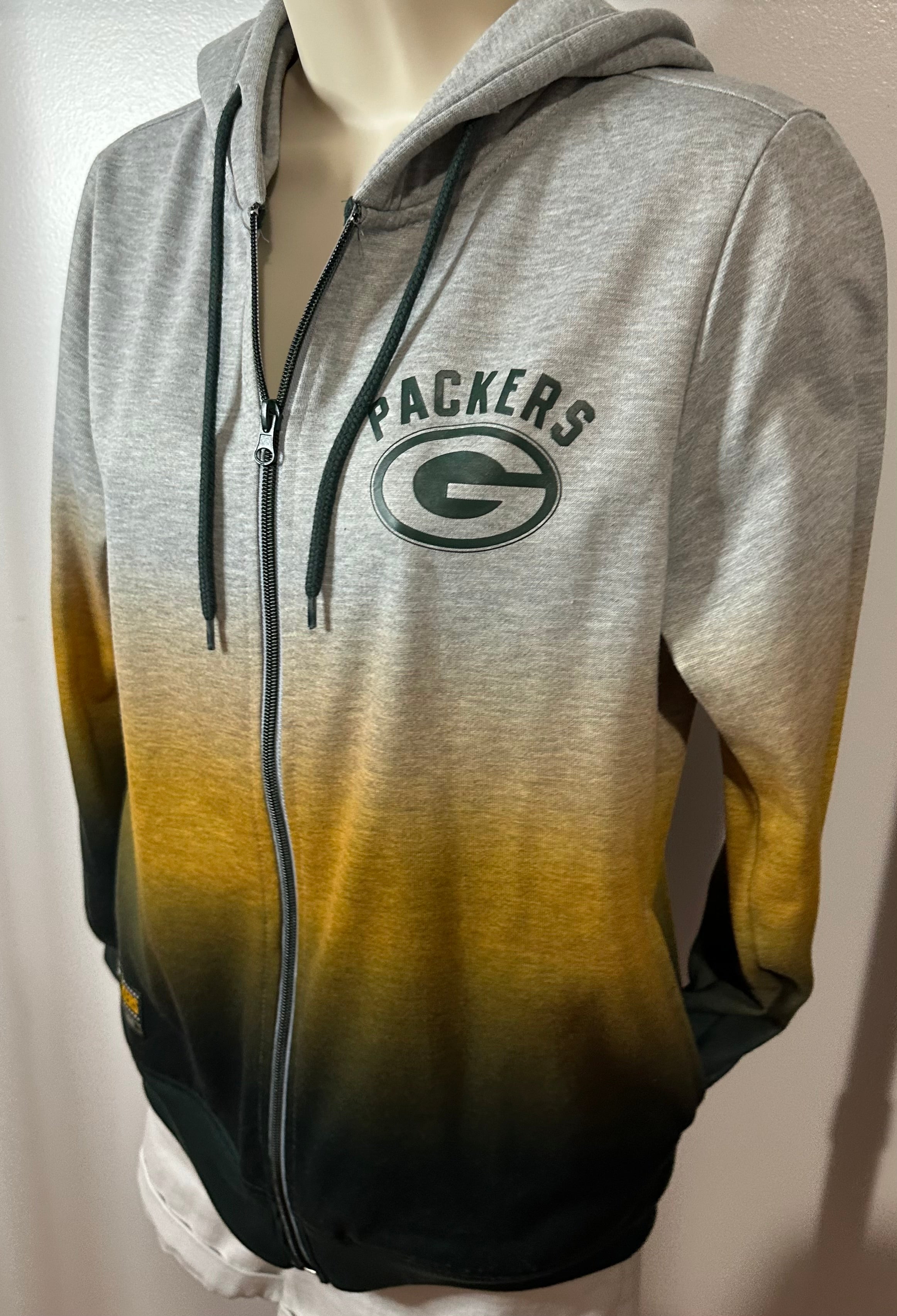 Green Bay Packers Women’s Full Zip Ombré Hoodie