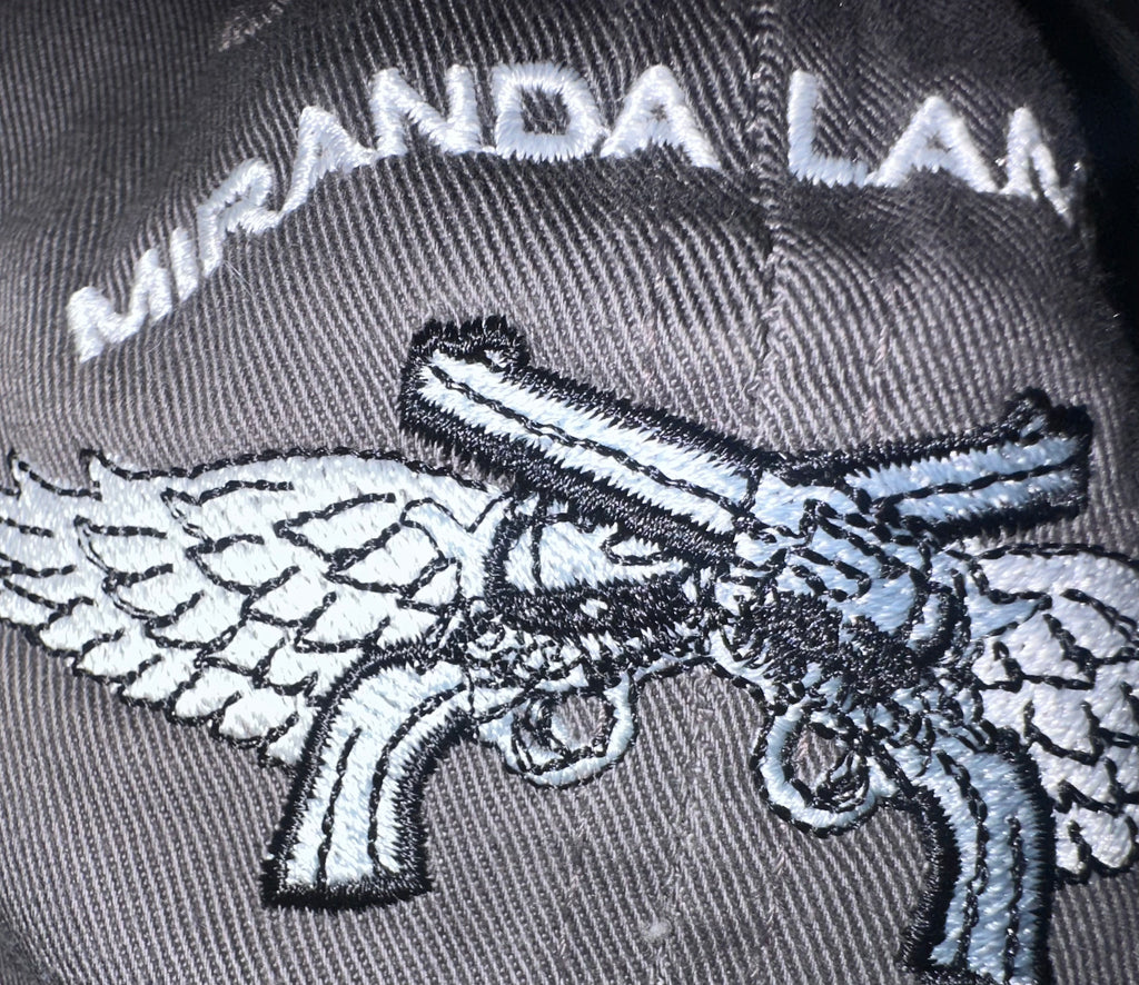 Miranda Lambert Pistols & Angel Wings Embroidered Ball-cap, One Size