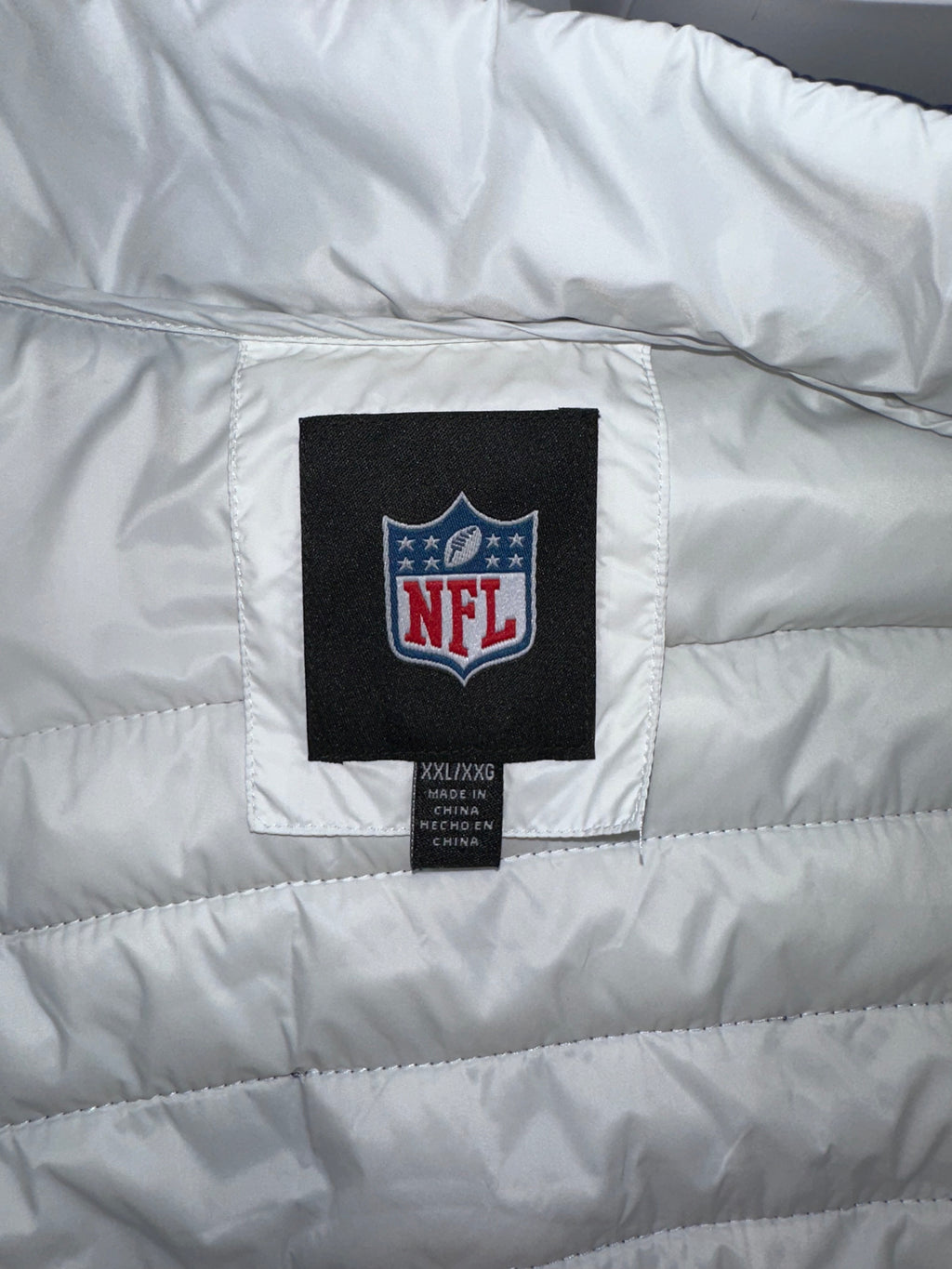 Los Angelas Rams Full Zip Puffer Vest, Sz XXL