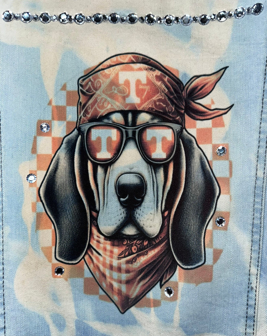 Tennessee Vols Custom Bling Denim Jacket