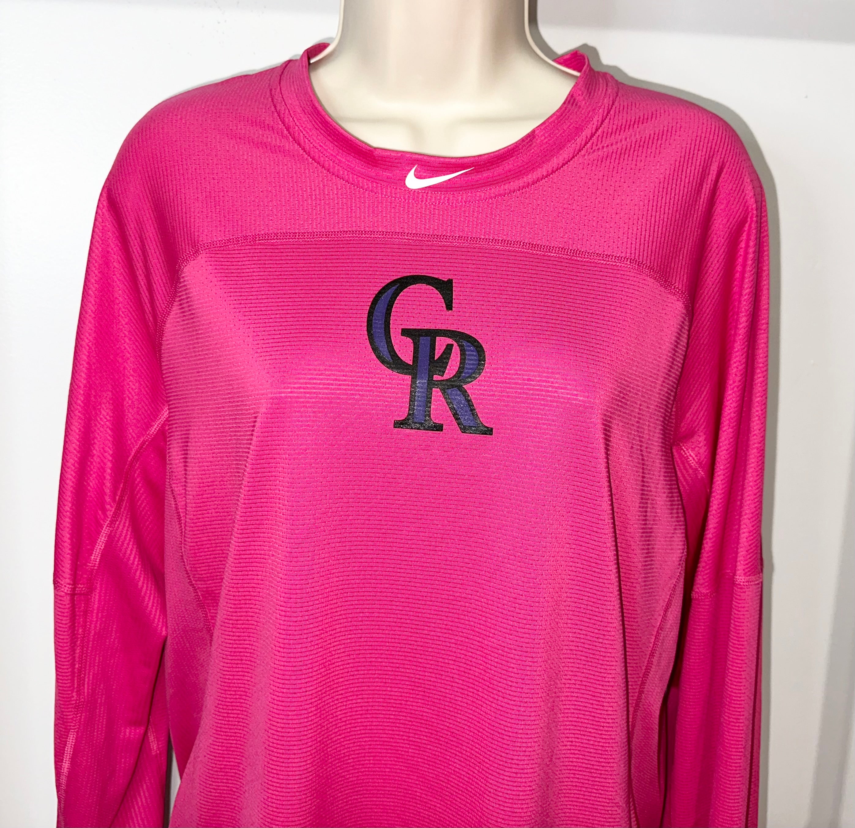 Colorado Rockies Mother's Day Dri Fit Long Sleeve Shirt