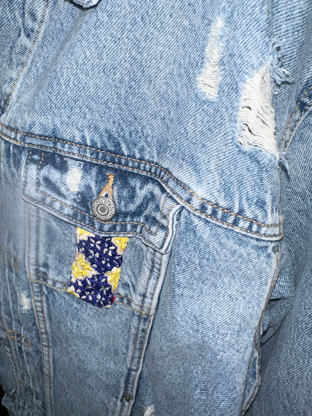 Mardi Gras Denim & Fringe Jacket