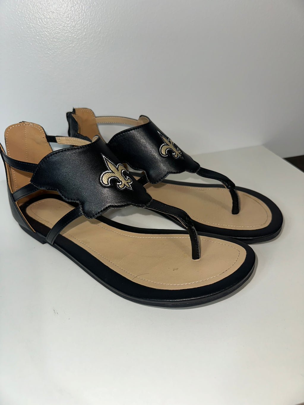 New Orleans Saints Sandals (NWOT)