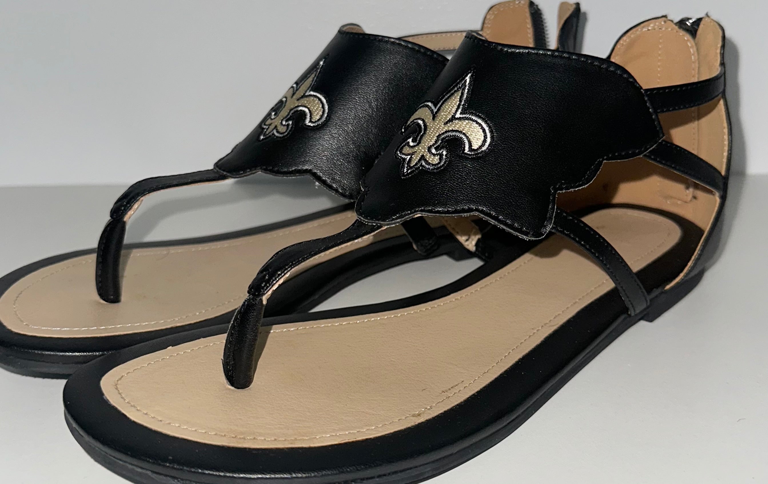 New Orleans Saints Sandals (NWOT)