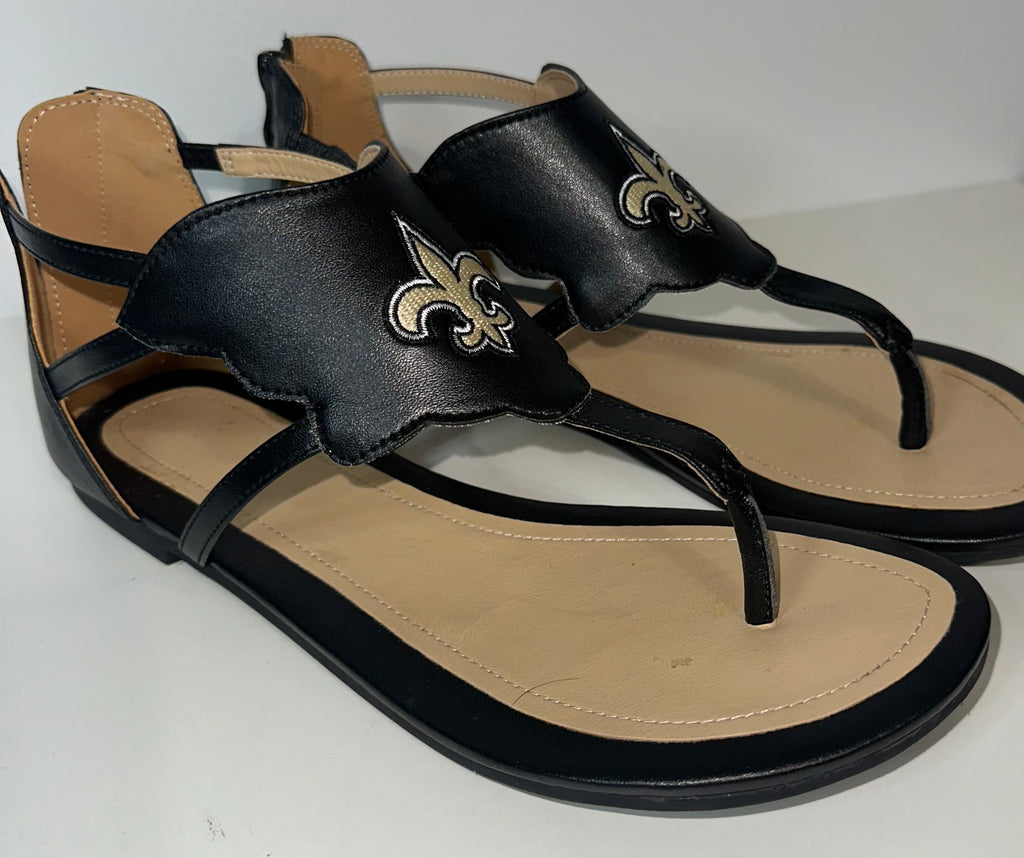New Orleans Saints Sandals (NWOT)