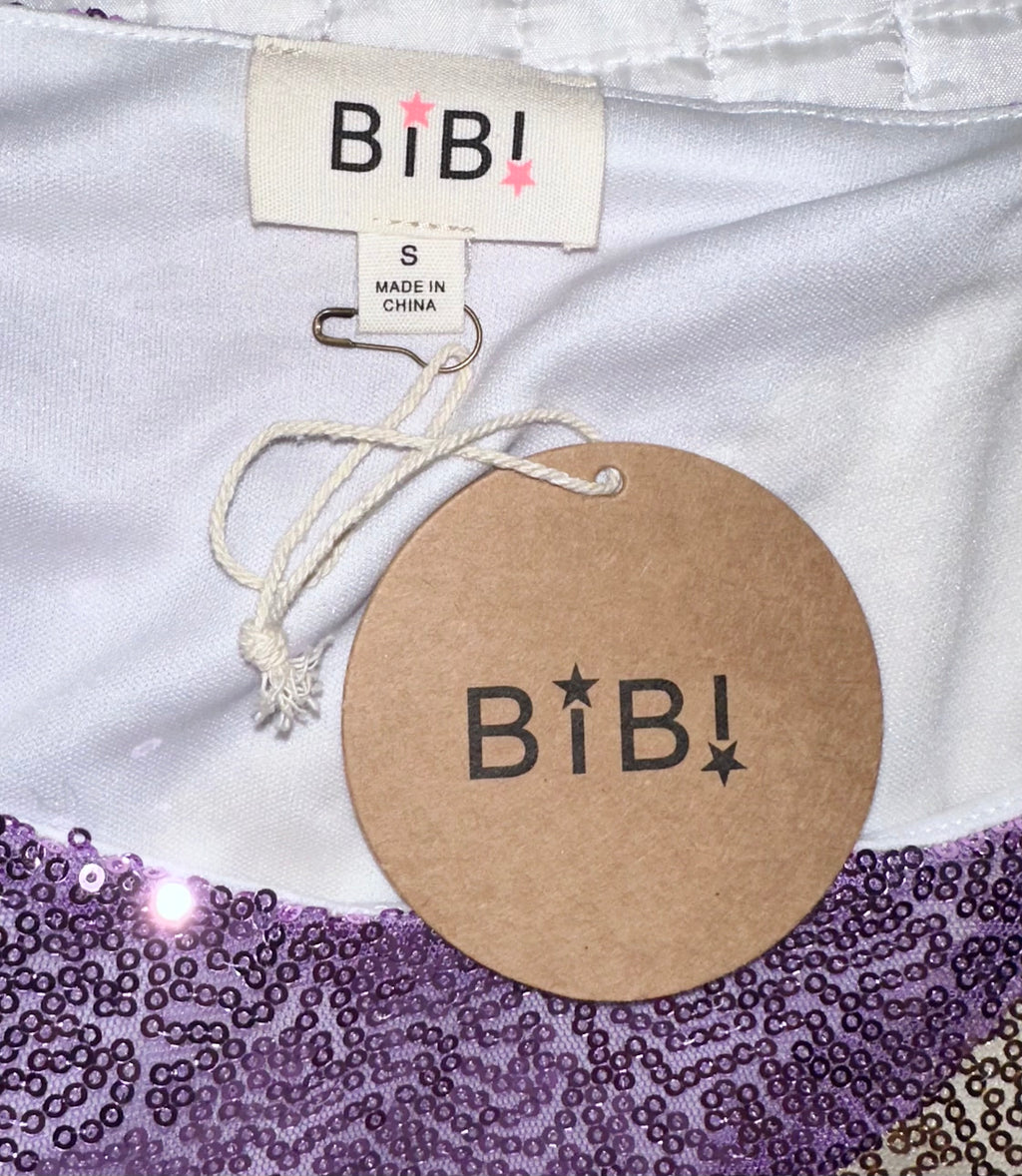 Mardi Gras Sequin Shirt, Sz Small (NWT)