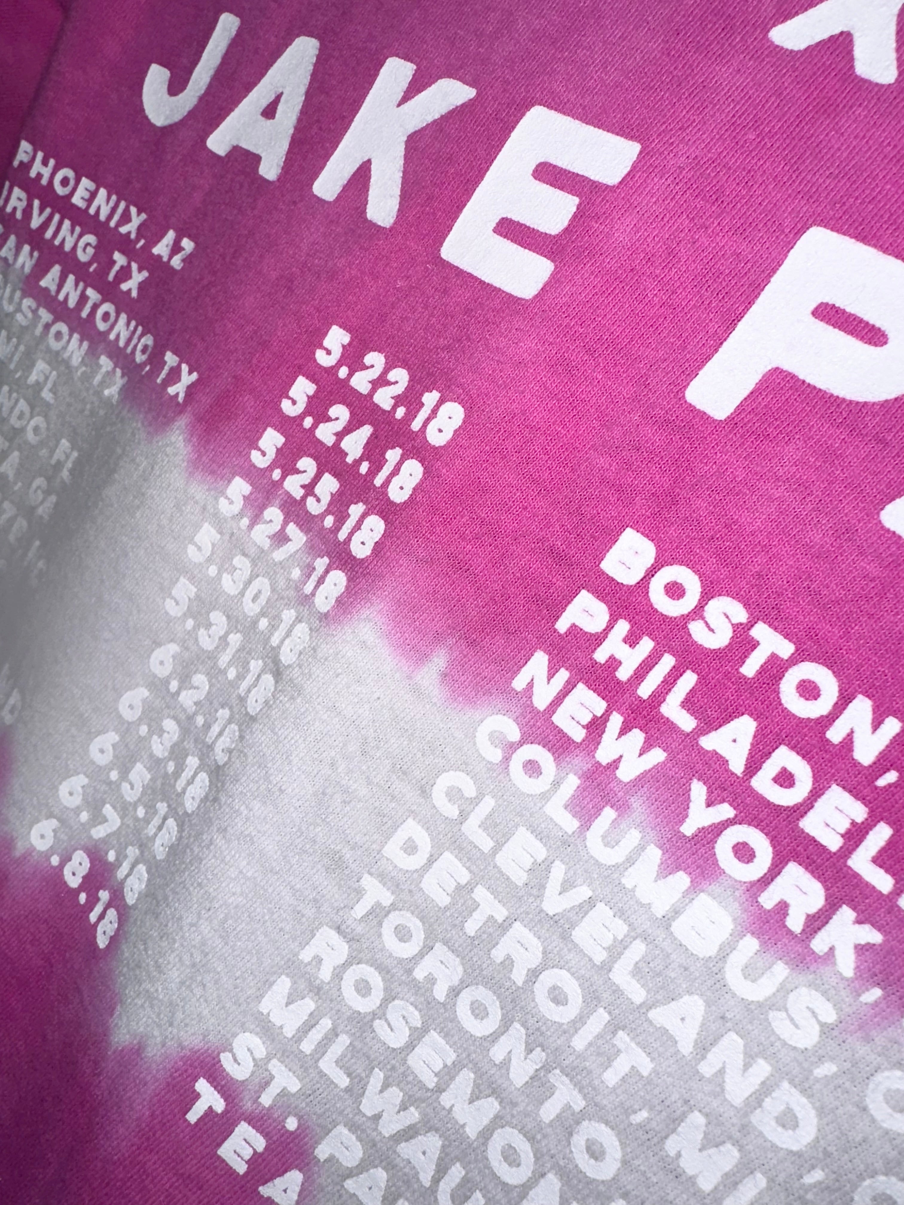 Jake Paul Team 10 Tour T-Shirt – Pink Dip Dye – 2018 YouTube Merch