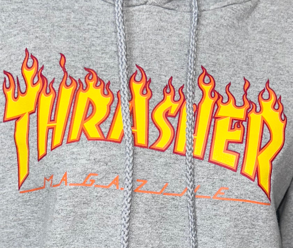 Thrasher Magazine Flame Hoodie, Sz Medium