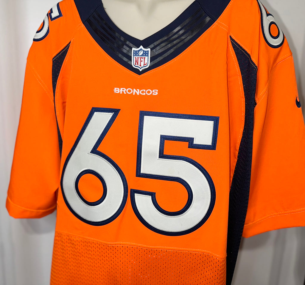Denver Broncos Vasquez #65 On Field Jersey w/ Serial # (RARE)