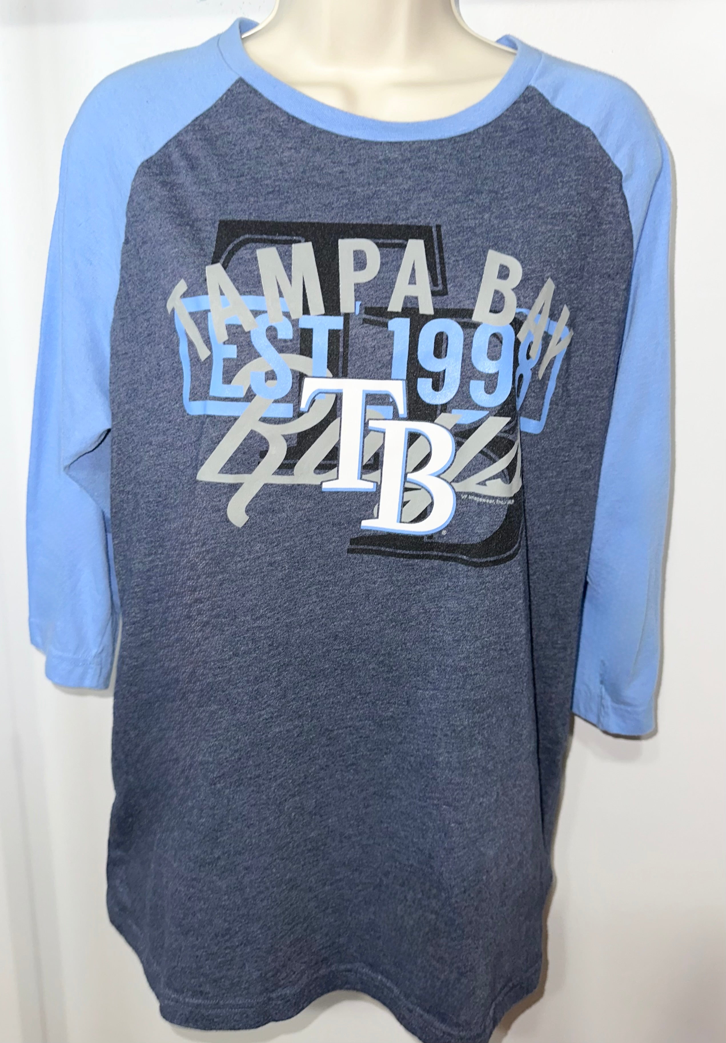 Tampa Bay Rays Collegiate 3/4 Length Tee