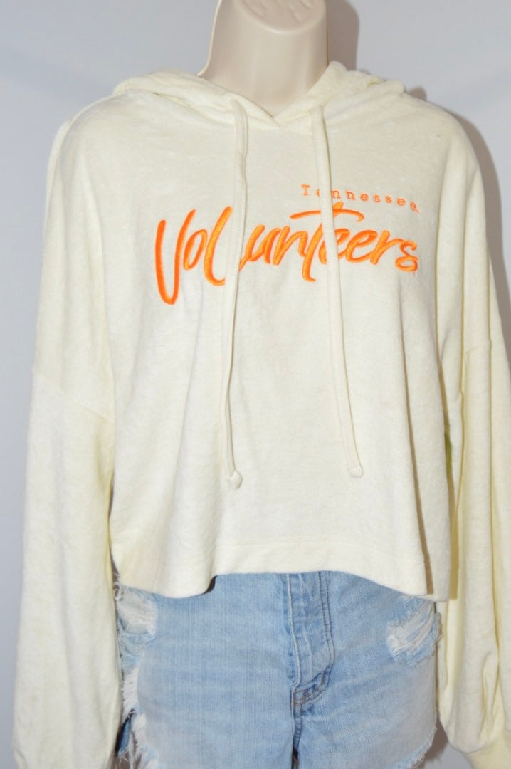 Tennessee Vols Cropped Terrycloth Hoodie