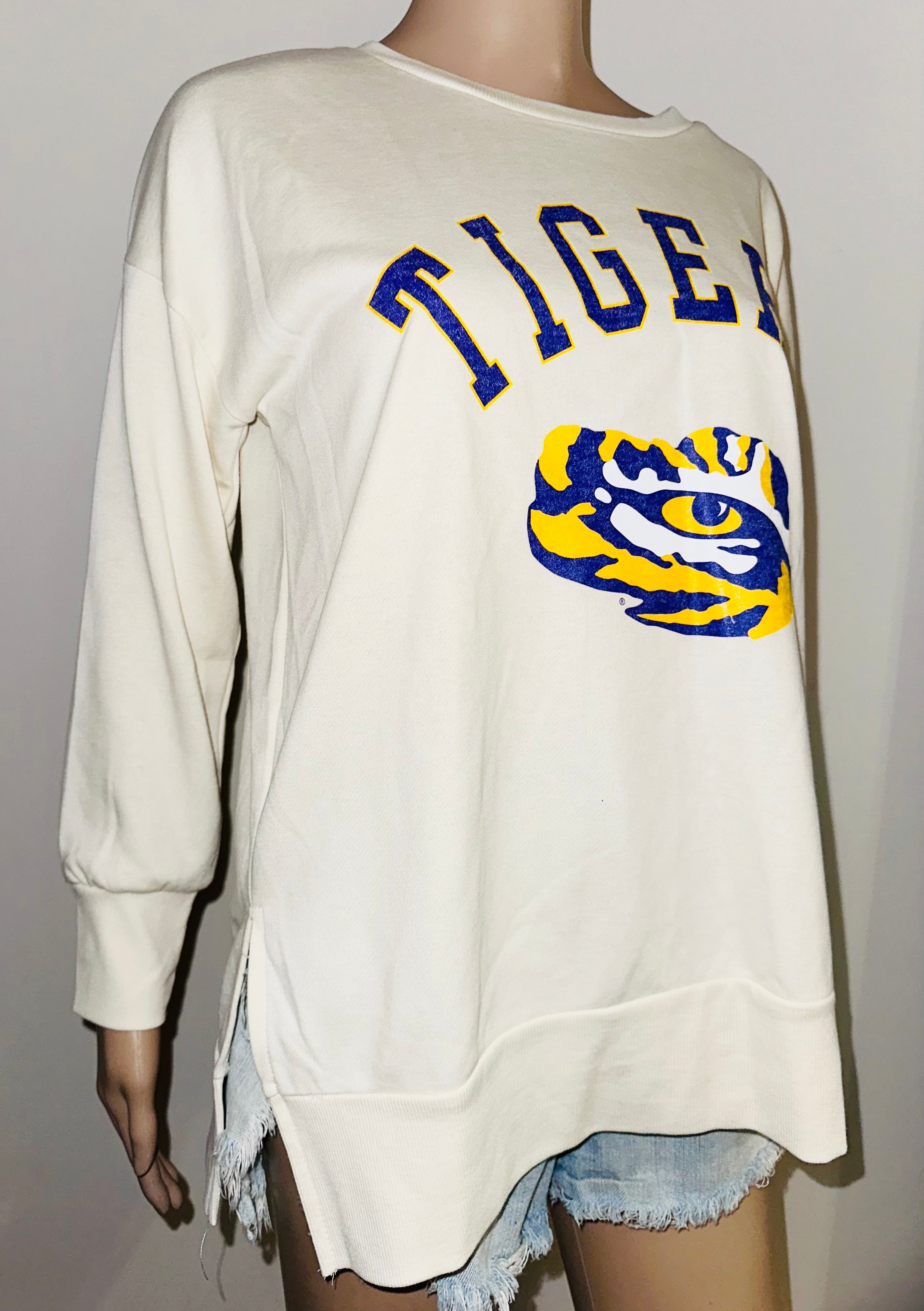 LSU Tigers Crewneck Sweatshirt, Sz Sm