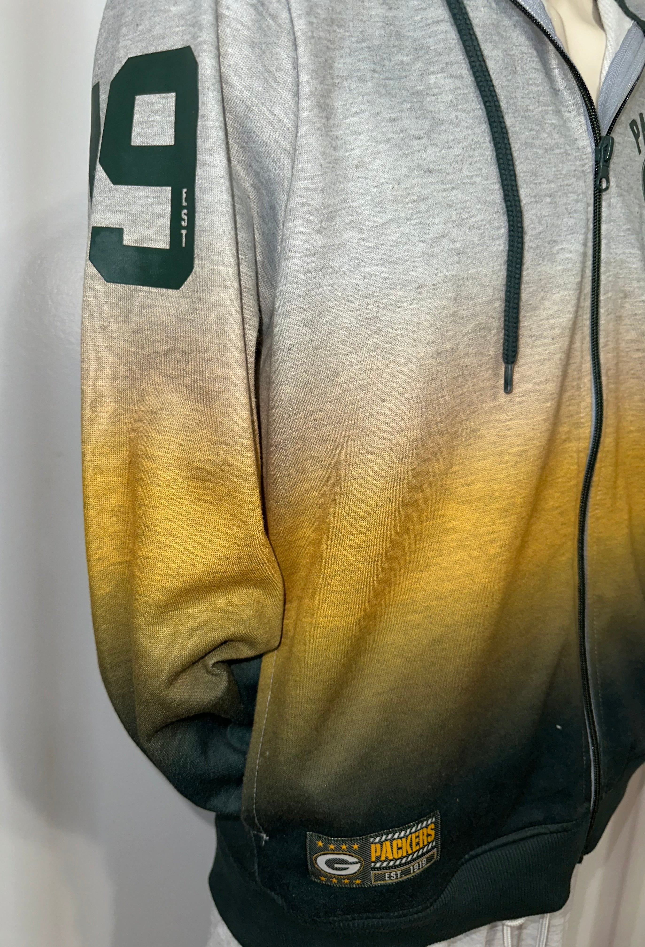 Green Bay Packers Women’s Full Zip Ombré Hoodie