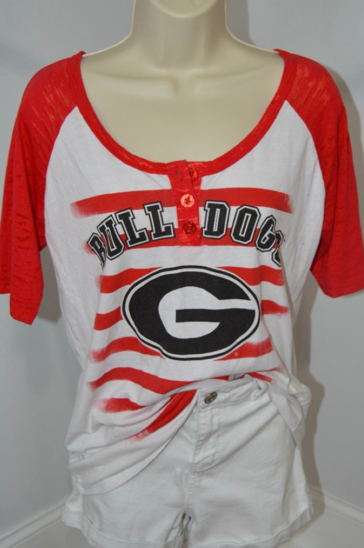 Georgia Bulldogs 3/4 length T-Shirt