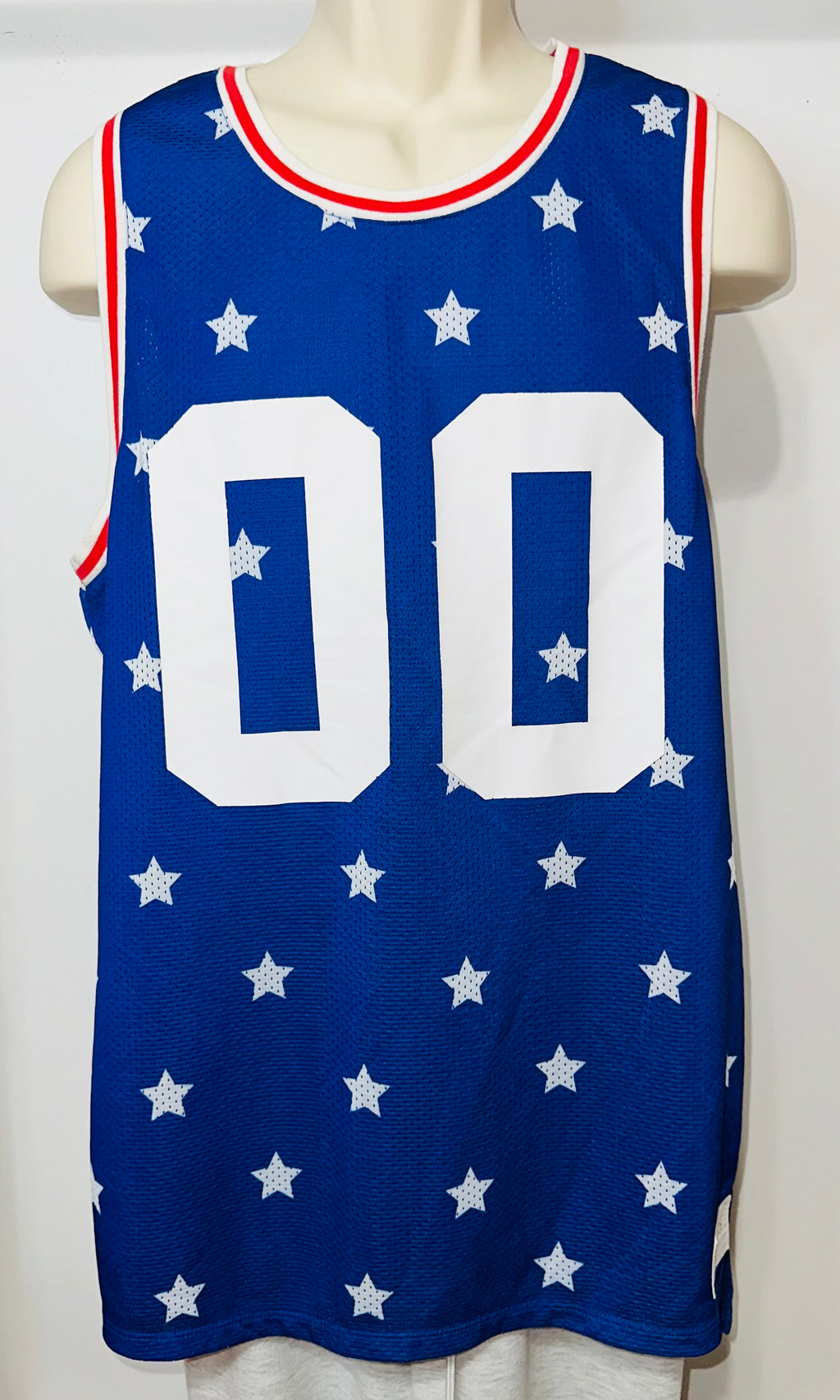 Team USA Stars & Stripes “00” Basketball Jersey