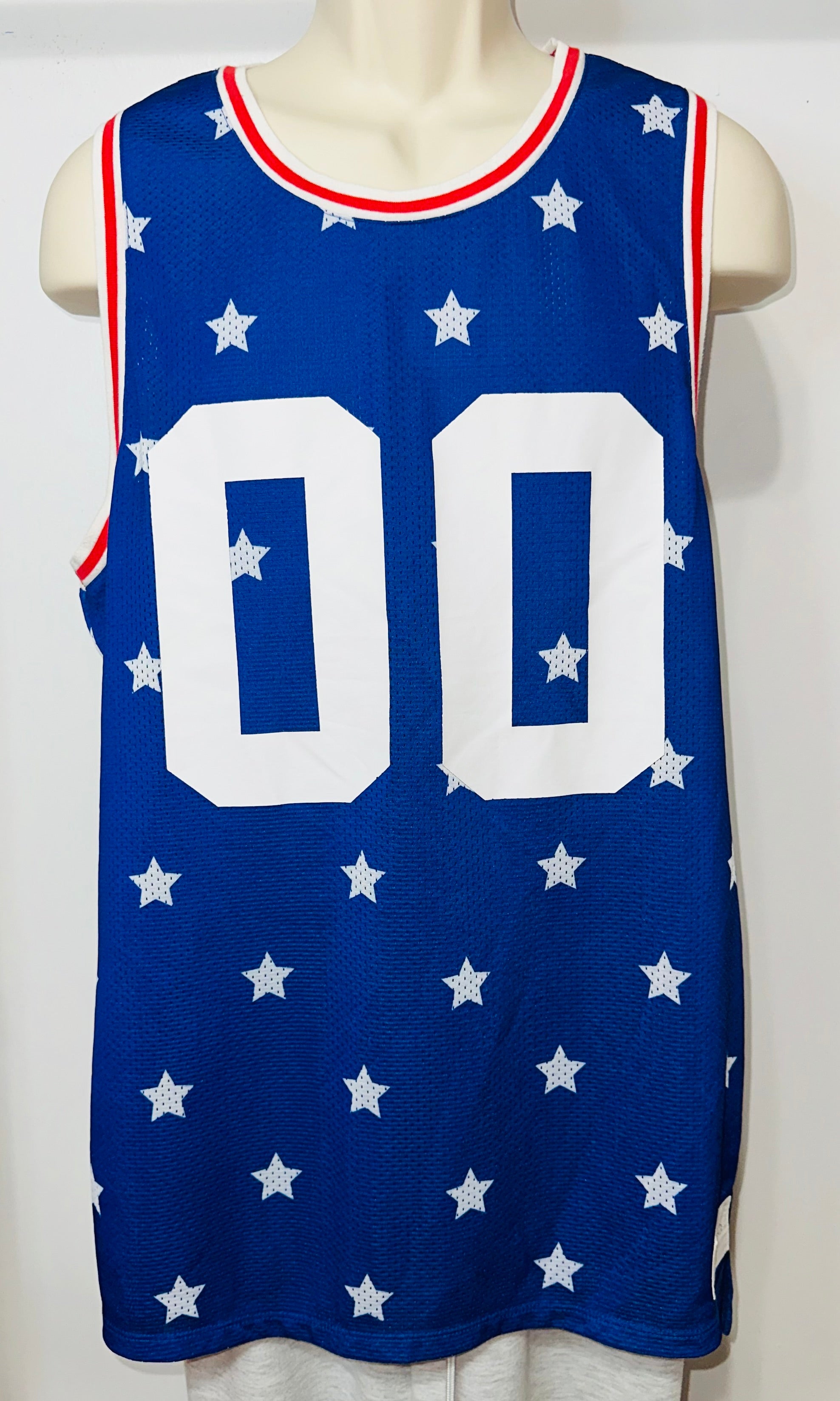 Team USA Stars & Stripes “00” Basketball Jersey