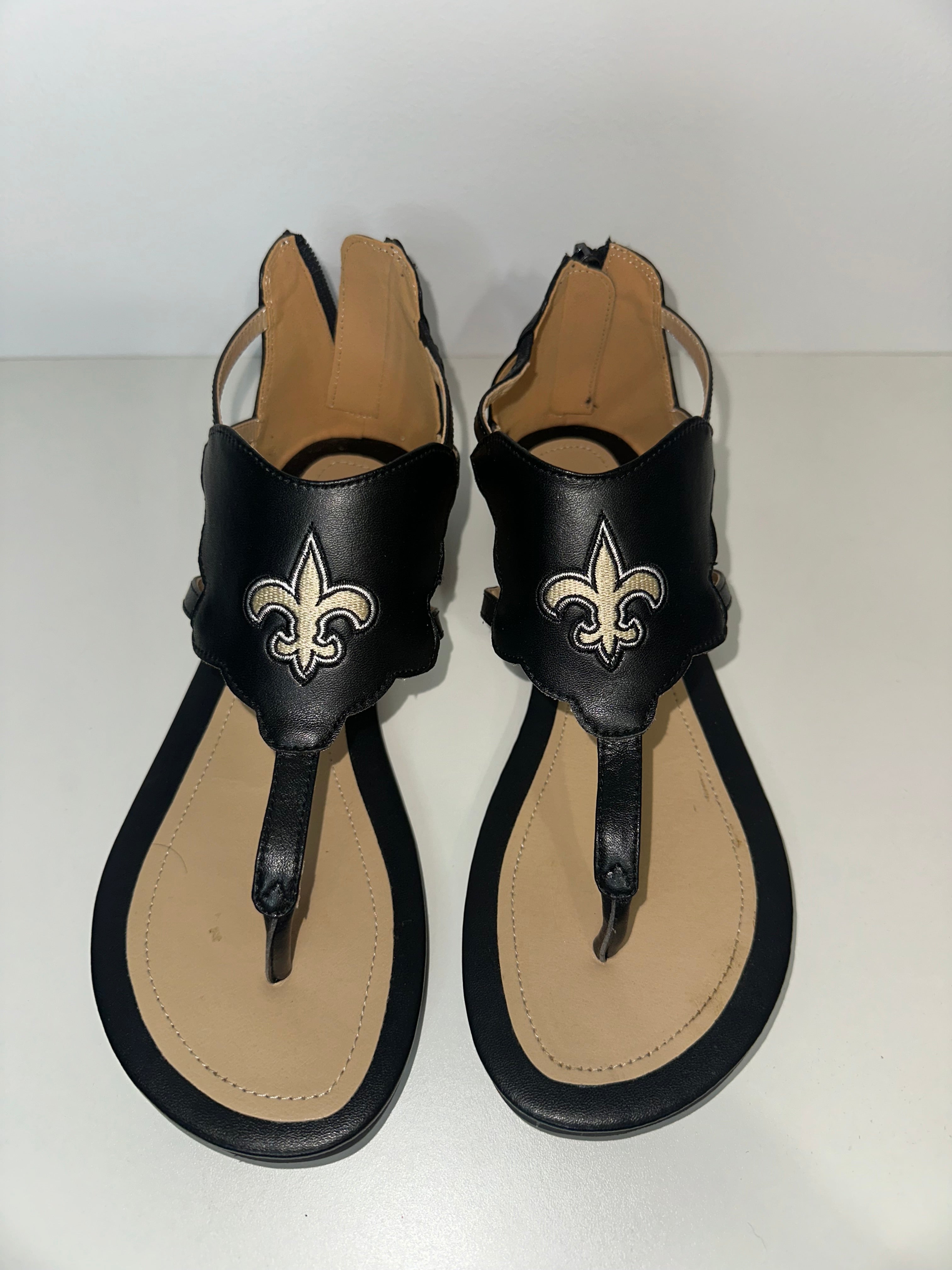 New Orleans Saints Sandals (NWOT)