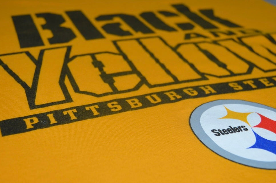 Pittsburgh Steelers Men's Long Sleeve Black & Yellow T-Shirt