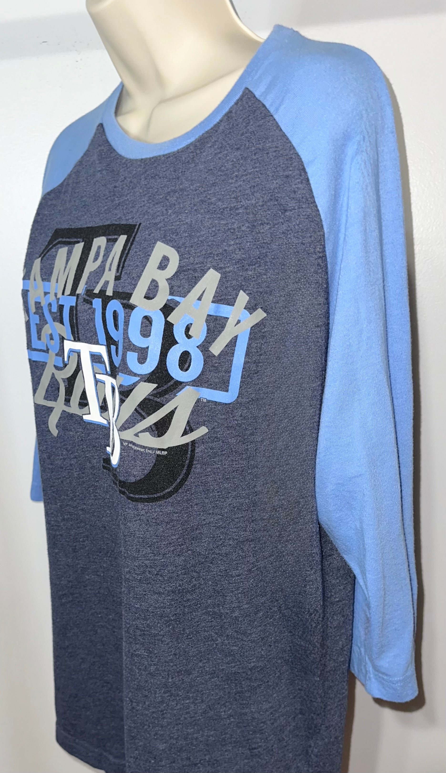 Tampa Bay Rays Collegiate 3/4 Length Tee