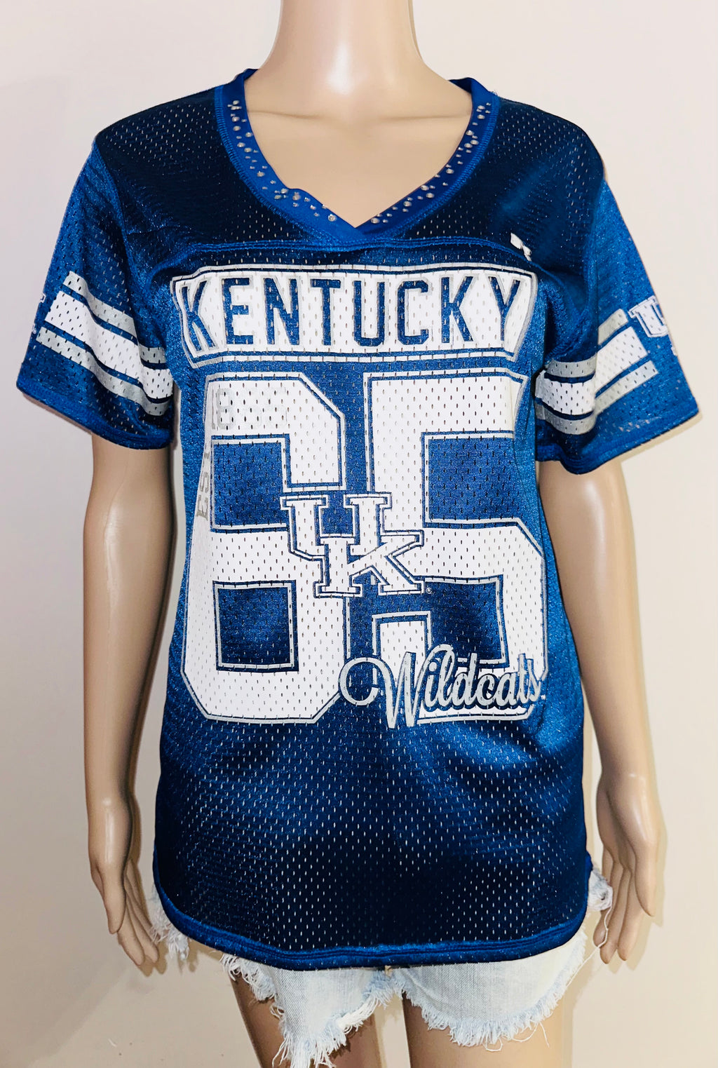 Kentucky Wildcats Ladies Bling “65’ Jersey, Sz Small