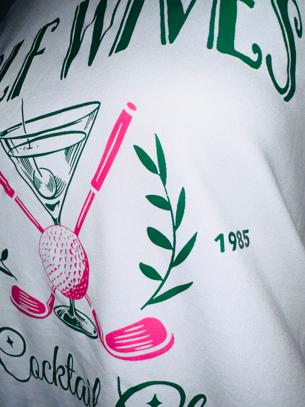 Golf Wives Cocktail Club Tee, Sz M