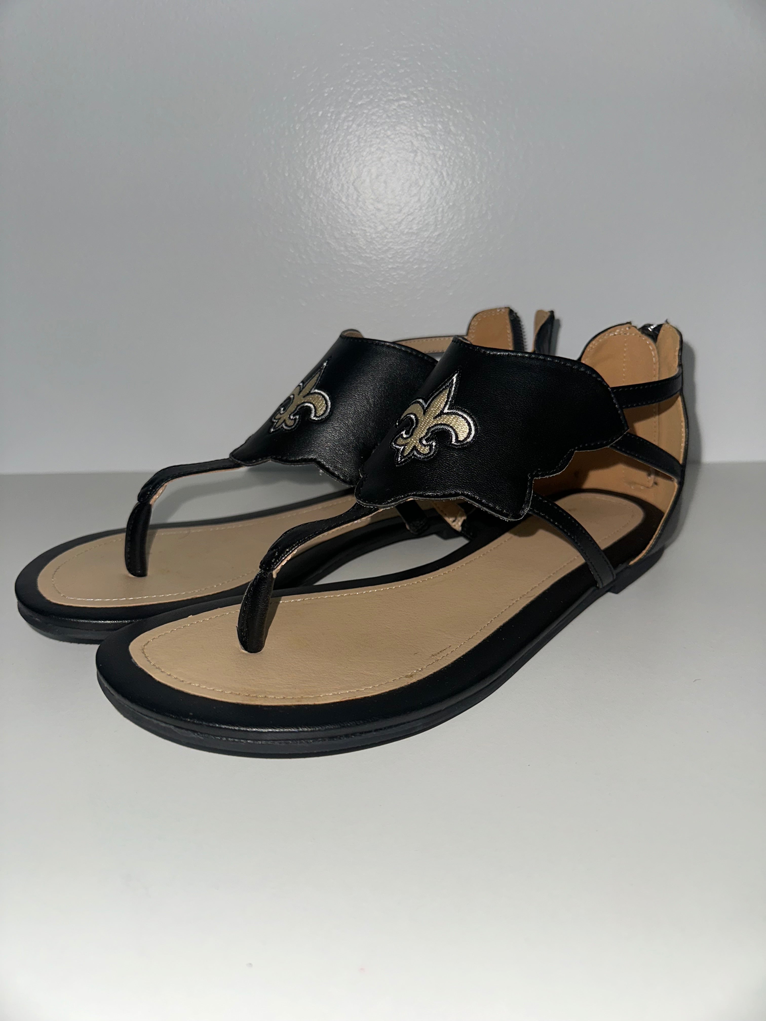 New Orleans Saints Sandals (NWOT)