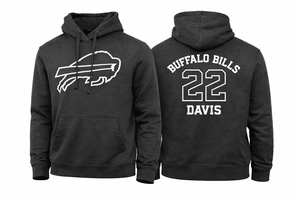 Buffalo Bills Ray Davis #22 Hoodie, Sz Small
