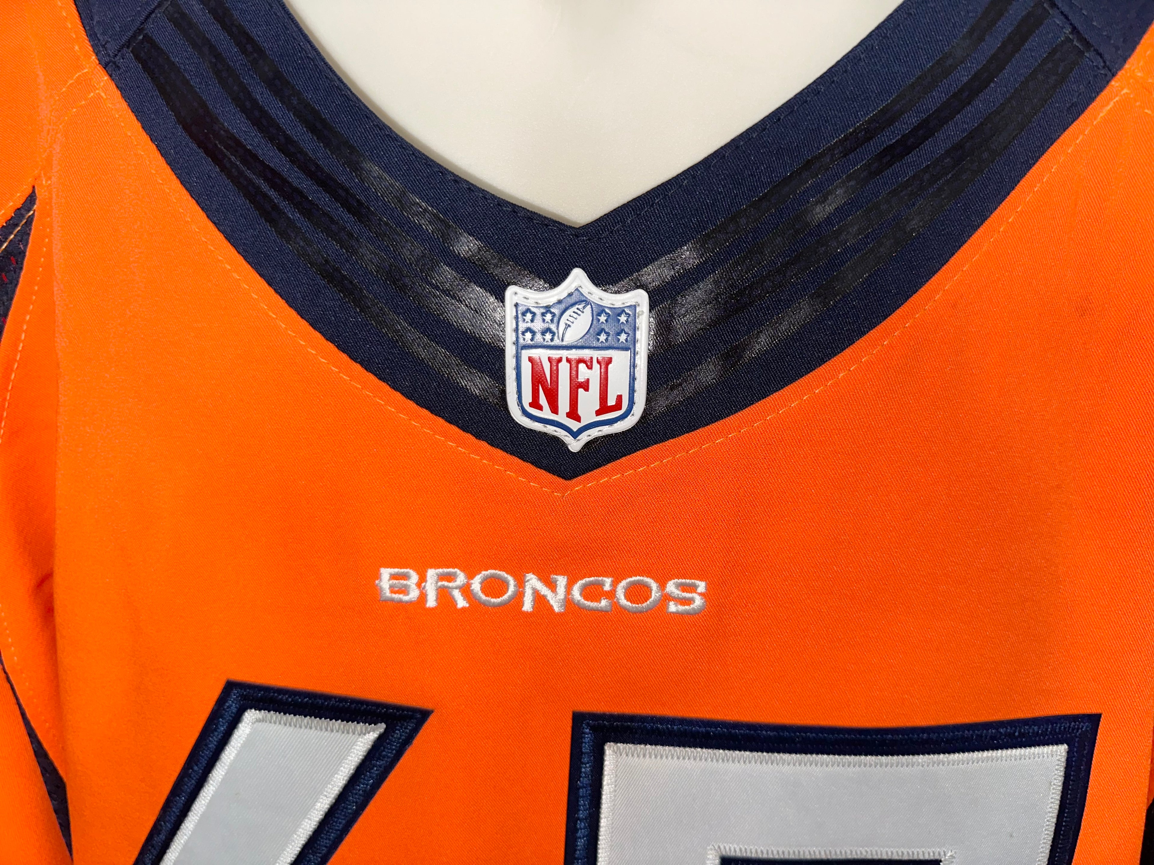 Denver Broncos Louis Vasquez #65 On Field Jersey w/ Serial # (RARE)