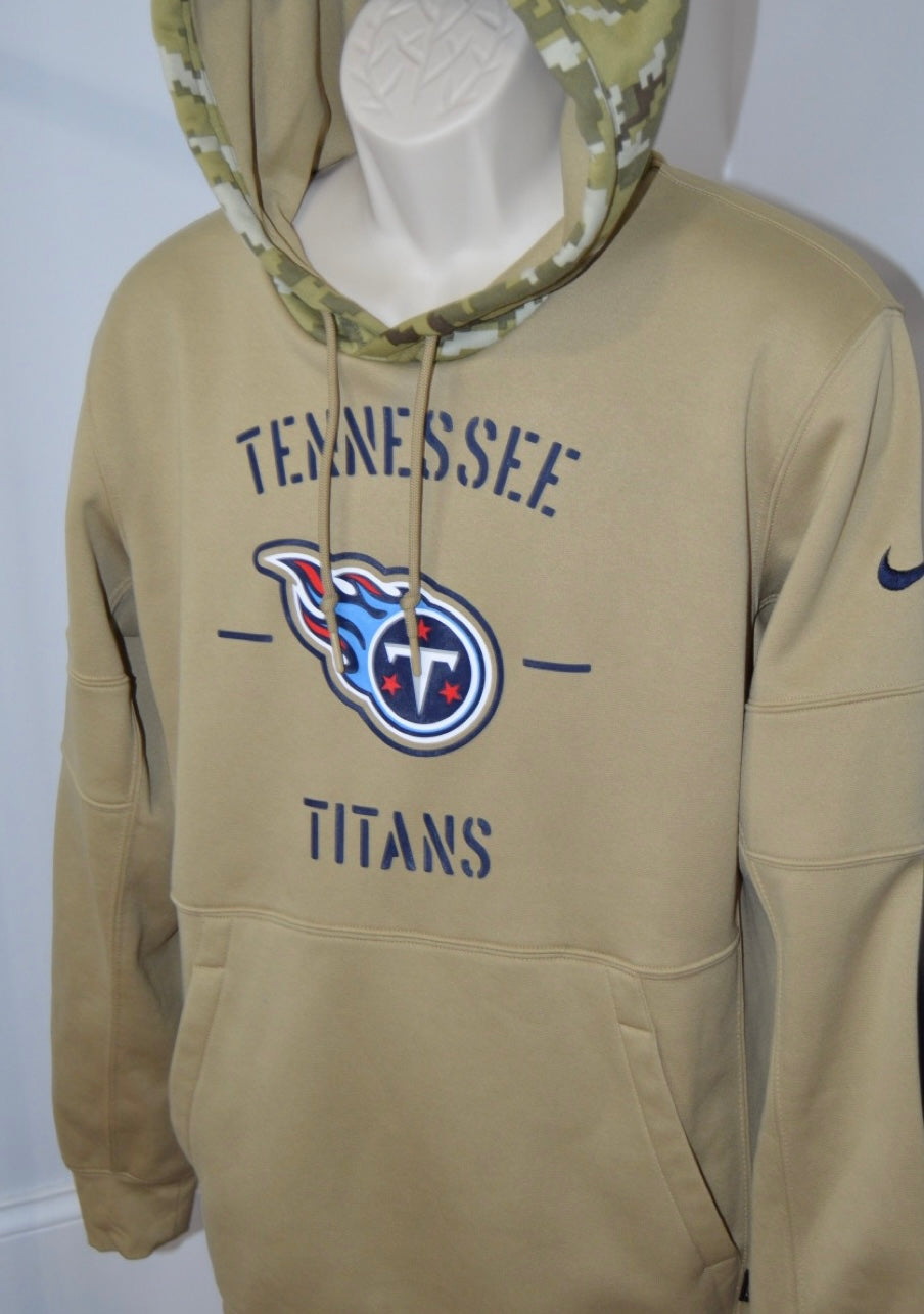 Tennessee Titans On-Field  “Salute to The Troops” Patched Hoodie (RARE)