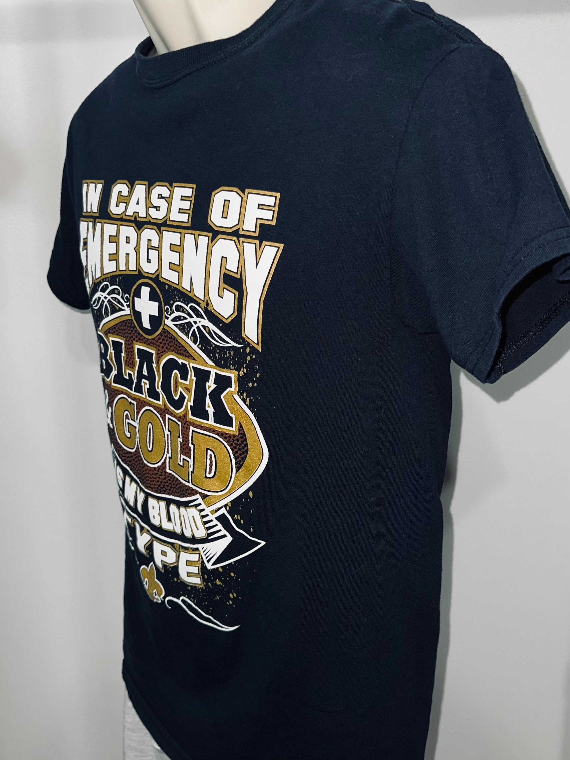 New Orleans Saints “I Bleed Black & Gold” Tee