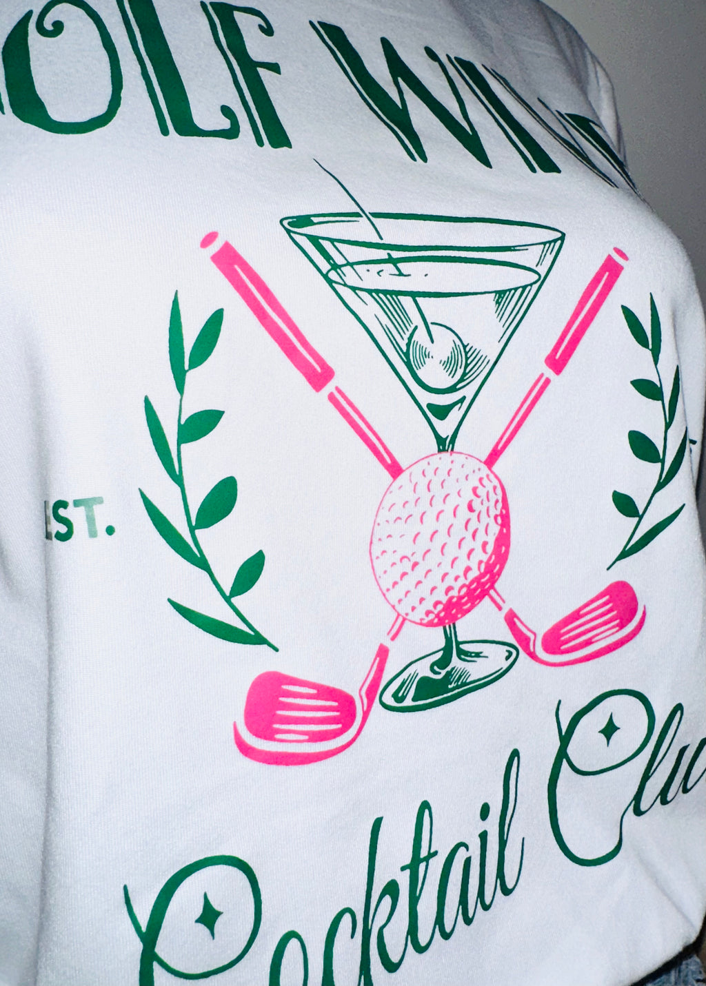Golf Wives Cocktail Club Tee, Sz M