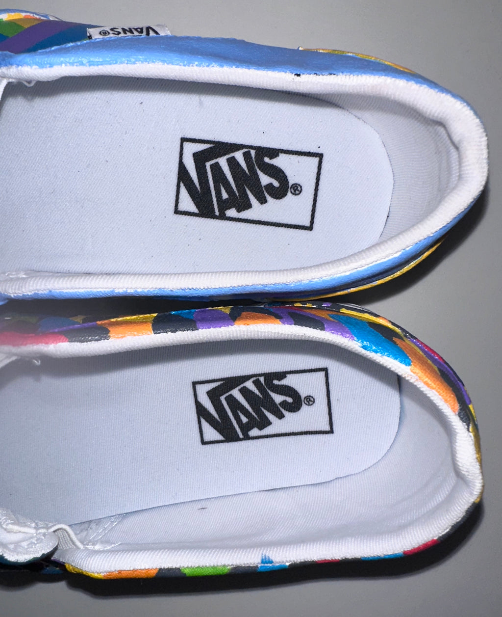Custom Painted Vans, Sz 10