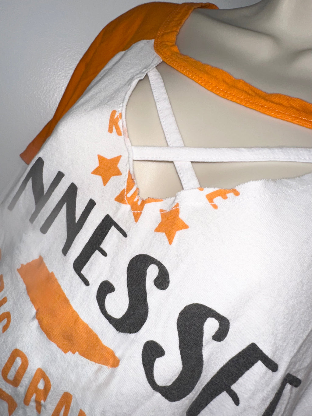 Tennessee Vols Cut-Out Raglan Tee