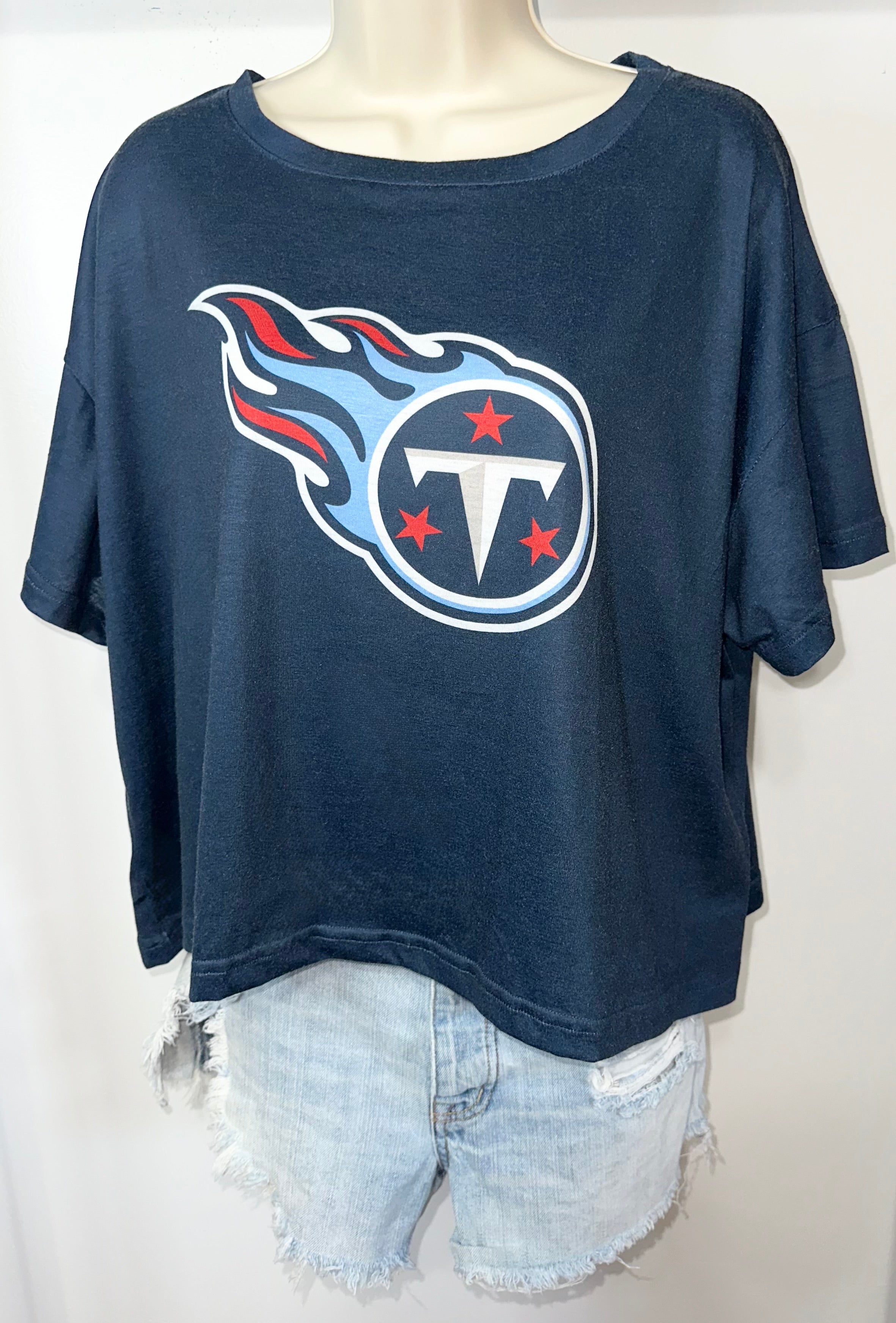 Tennessee Titans Ultra Soft Cropped Tee