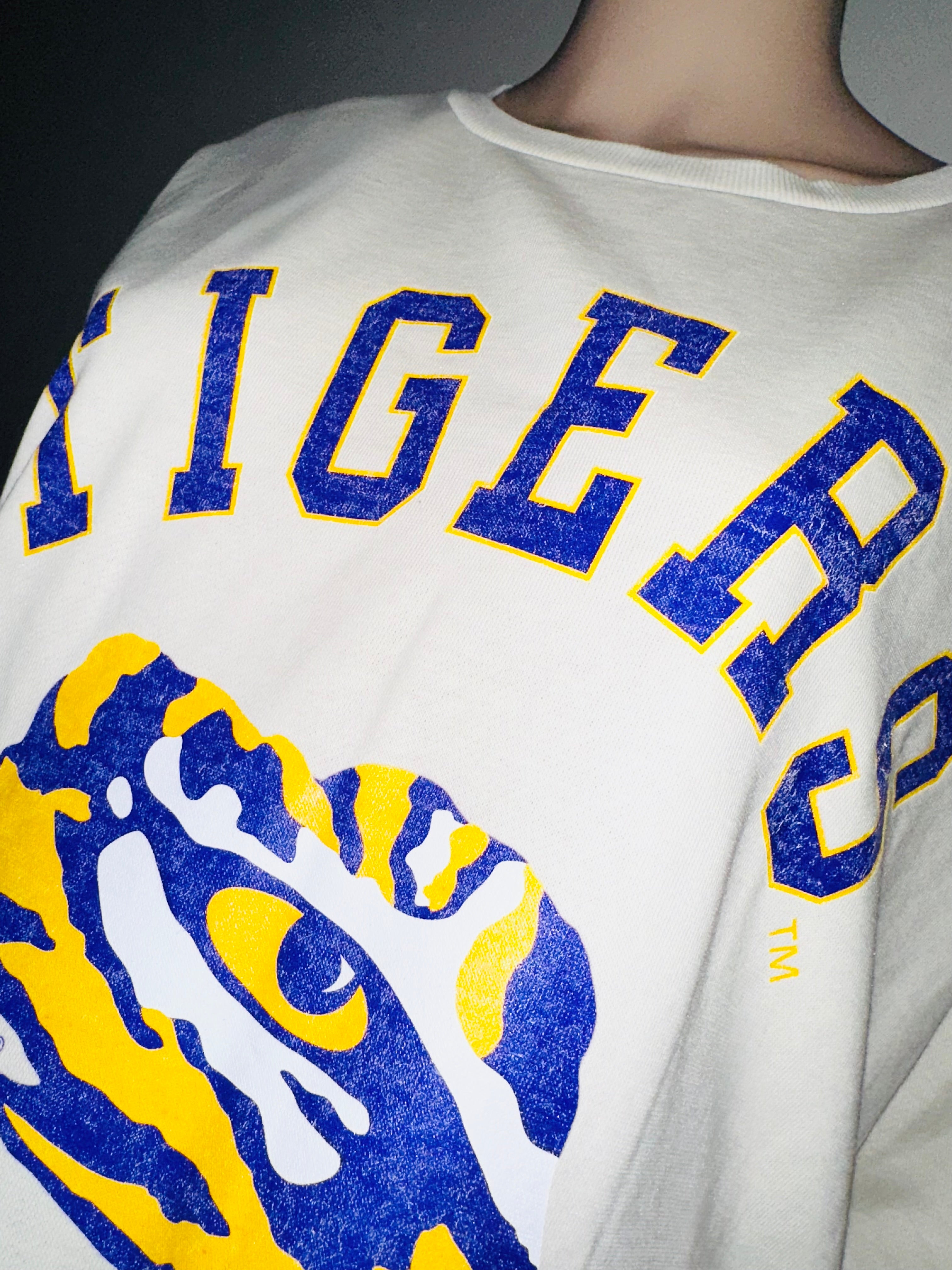 LSU Tigers Crewneck Sweatshirt, Sz Sm