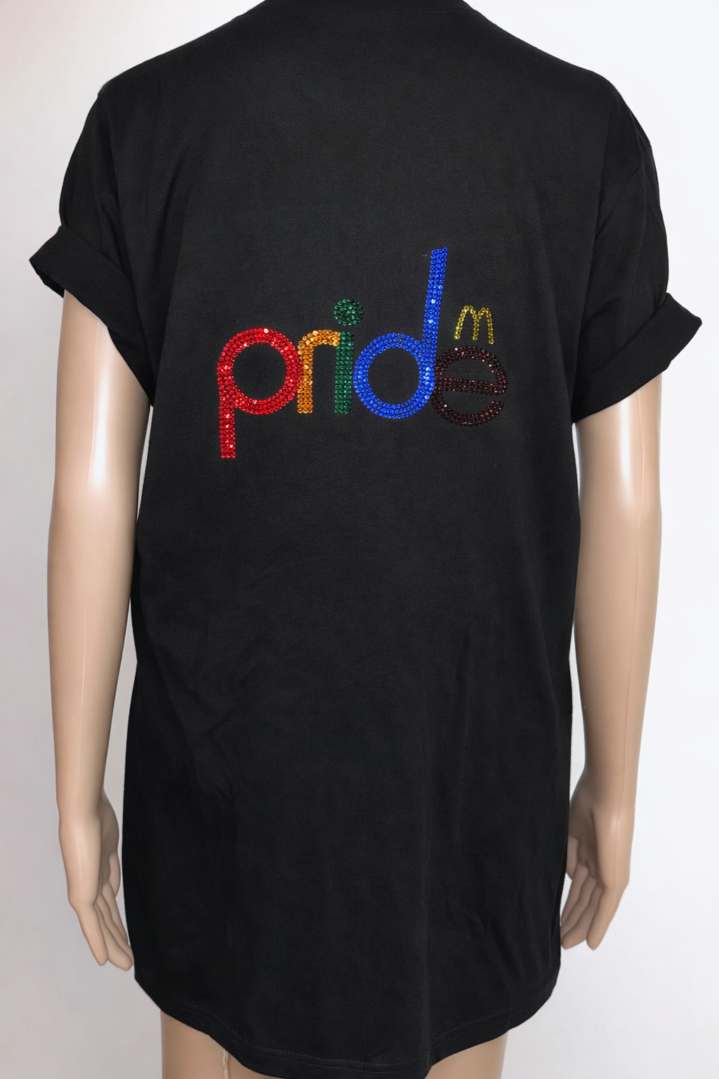 McDonald’s LGBTQ Pride Bling T-shirt, Sz Large