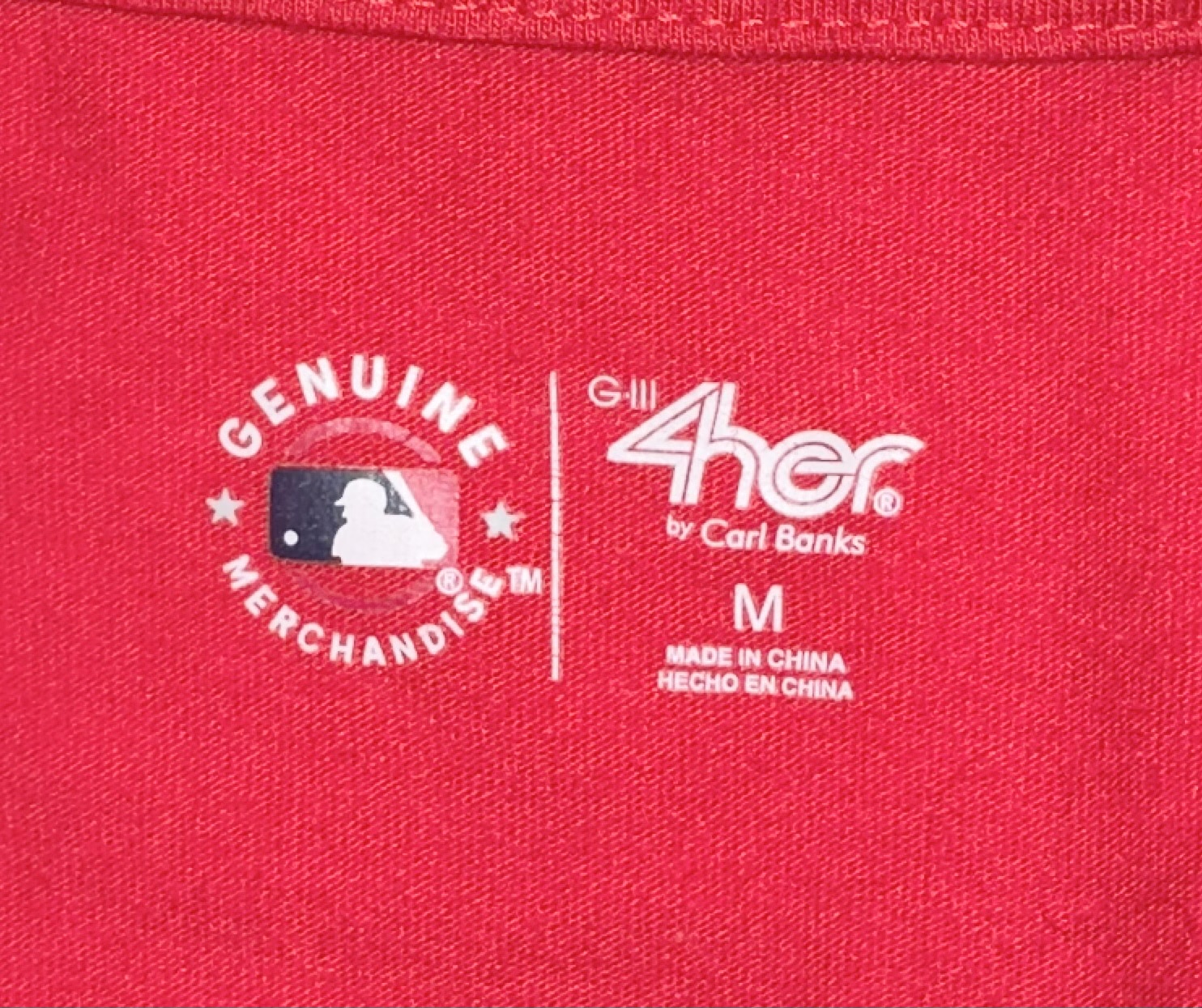 Women's-G-III 4Her by Carl Banks Red Atlanta Braves Pitch T-Shirt